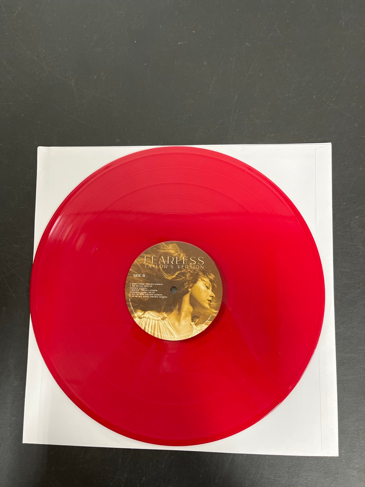 VINYL_1B - Taylor Swift - Fearless (Taylor's Version) Red Numbered Vinyl USED NOT TESTED