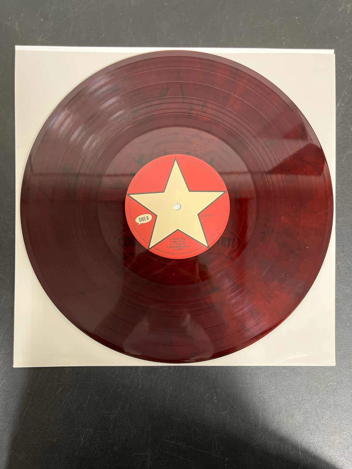 VINYL_1B - Hardy - Country! Country! LE Molton Lava Vinyl USED NOT TESTED