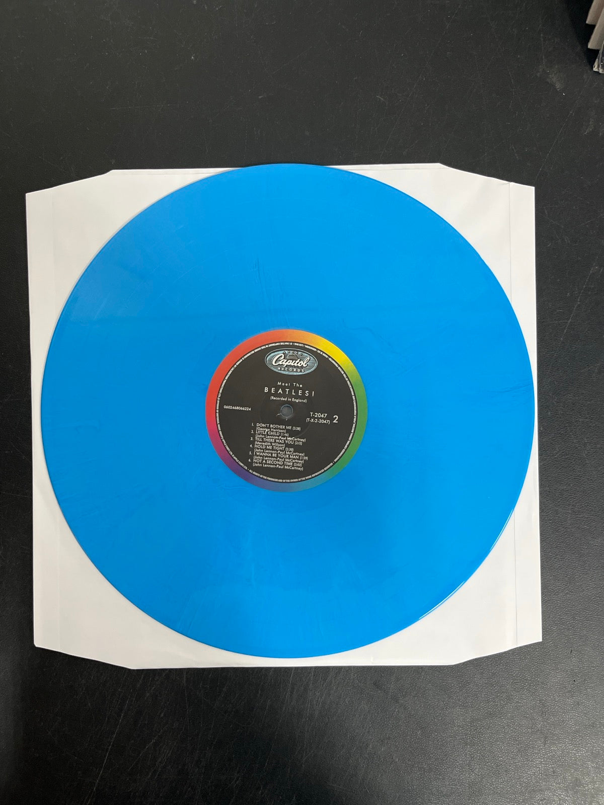VINYL_1B - The Beatles - Meet The Beatles! 180gm Blue Vinyl USED NOT TESTED