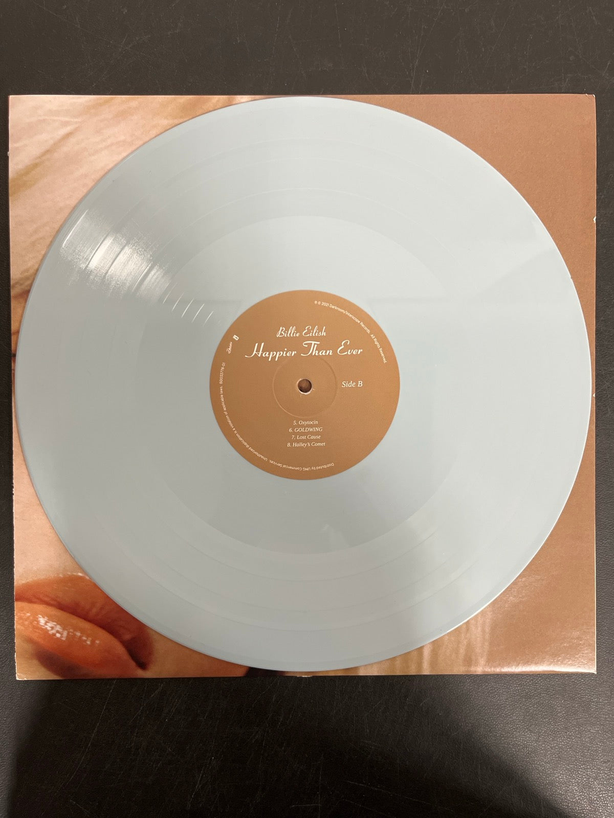 VINYL_1B - Billie Eilish - Happier Than Ever LE Light Blue Etched Vinyl USED NOT TESTED