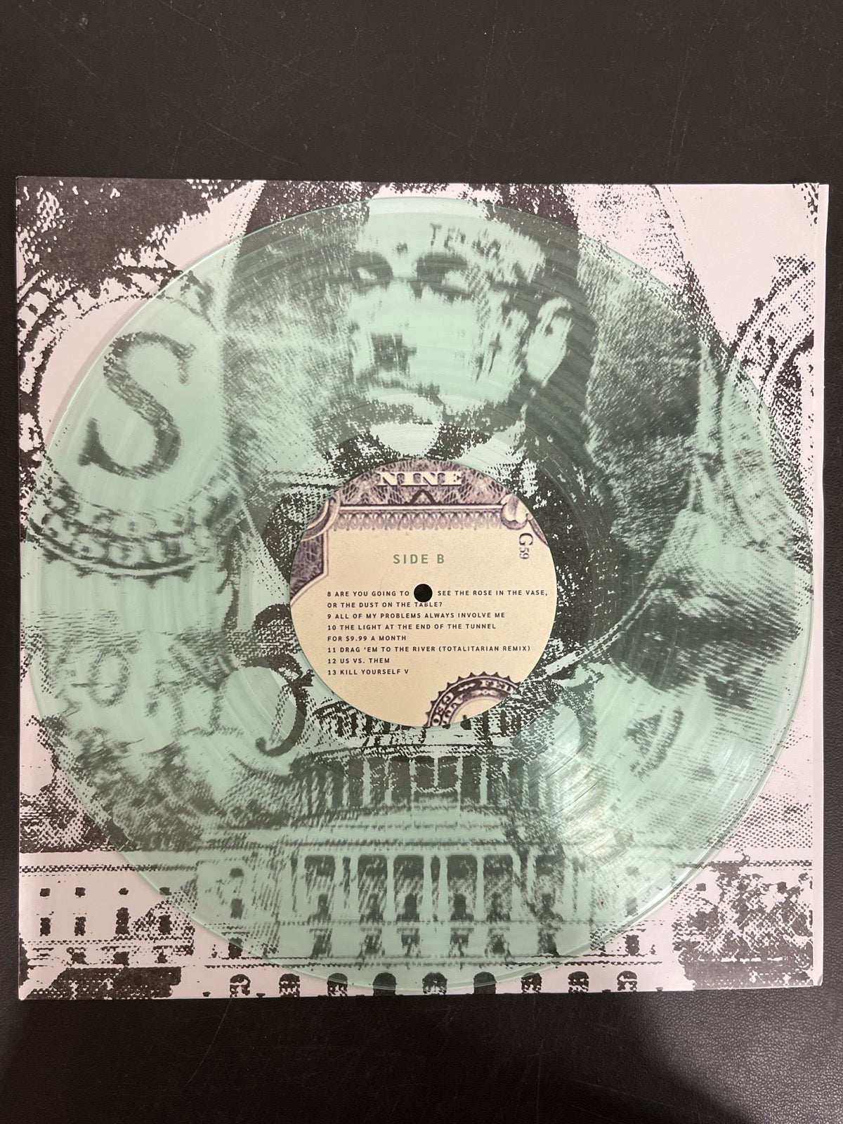 VINYL_1B - $uicideboy$ - New World Depression Clear Vinyl USED NOT TESTED