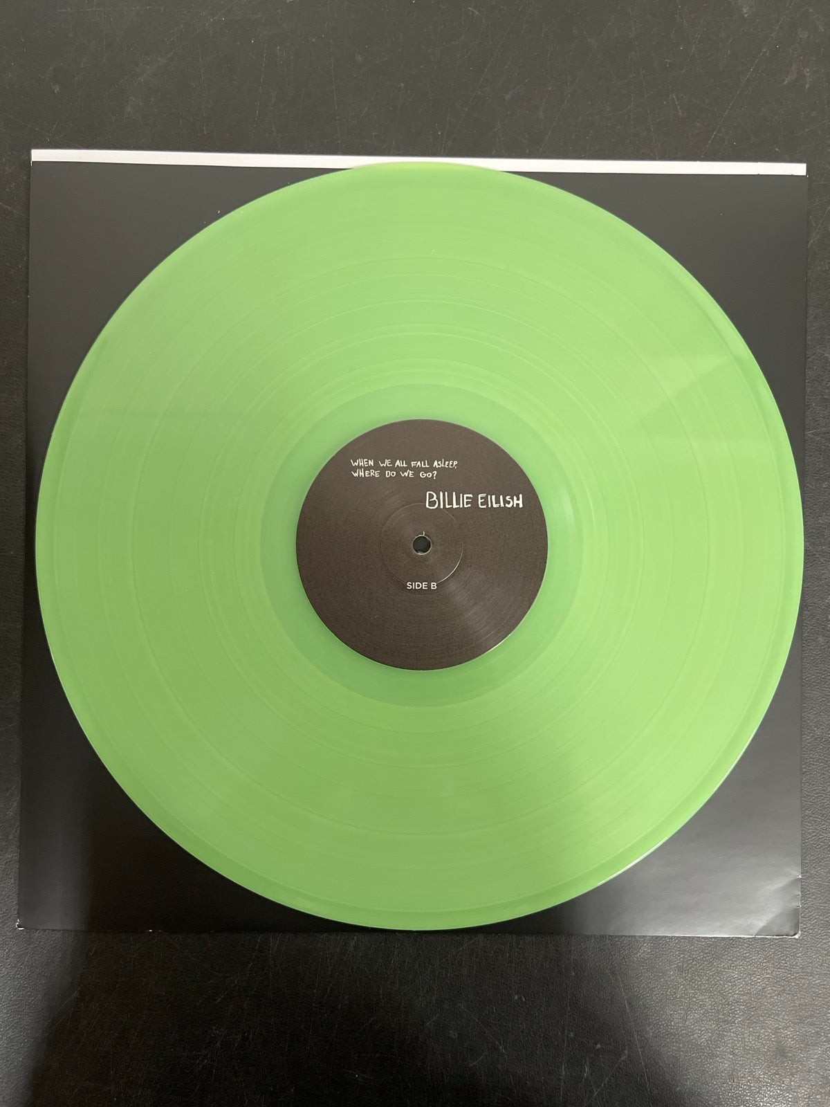 VINYL_1B - Billie Eilish - WHEN WE ALL FALL ... LE Green Vinyl USED NOT TESTED