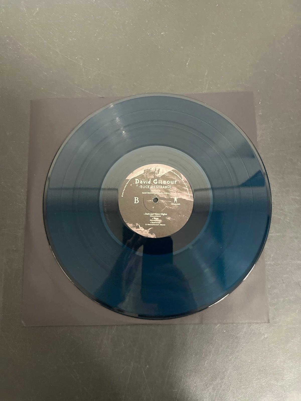 VINYL_1B - David Gilmour - Luck and S... Target Exclusive Blue Vinyl USED NOT TESTED