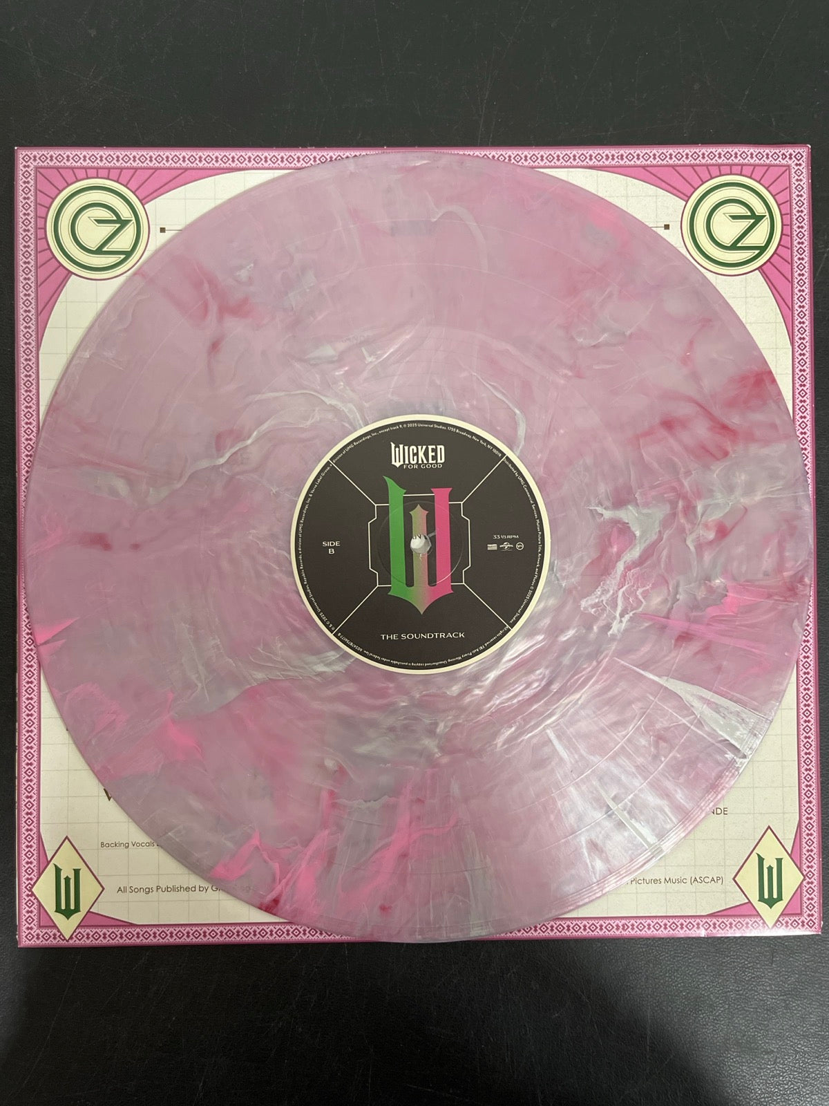 VINYL_1B - Wicked: For Good OST LE Pink / Green Vinyl USED NOT TESTED