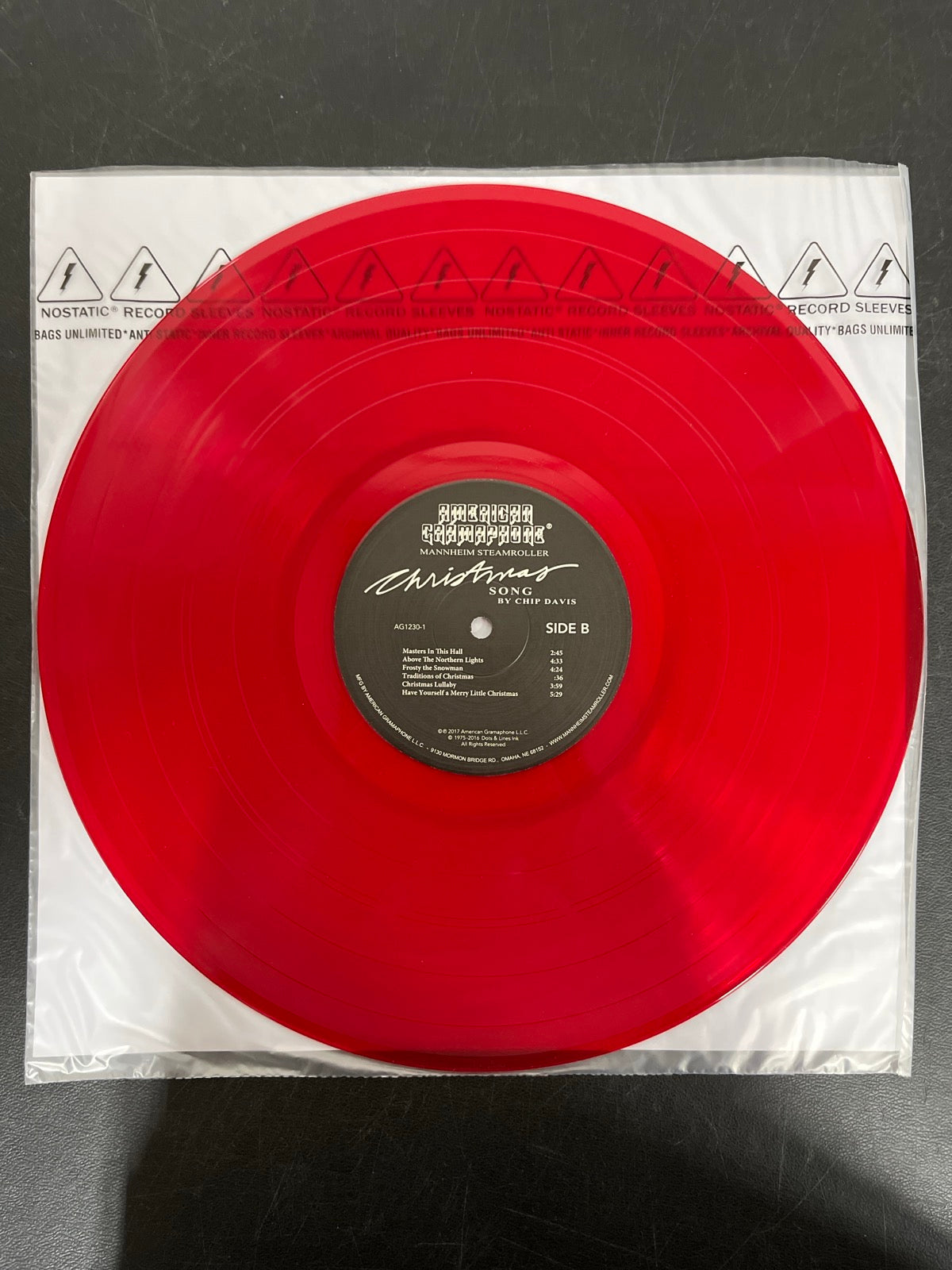 VINYL_1B - Mannheim Steamroller - Christmas Song LE 180gm Red Vinyl USED NOT TESTED