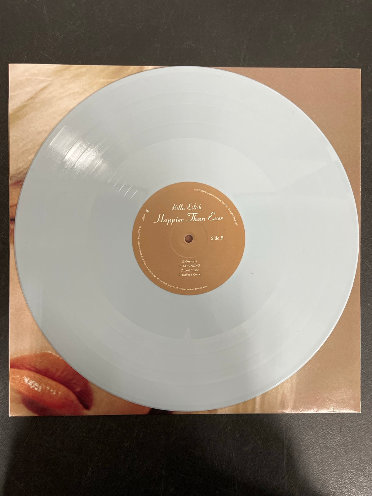 VINYL_1B - Billie Eilish - Happier Than Ever LE Light Blue Etched Vinyl USED NOT TESTED