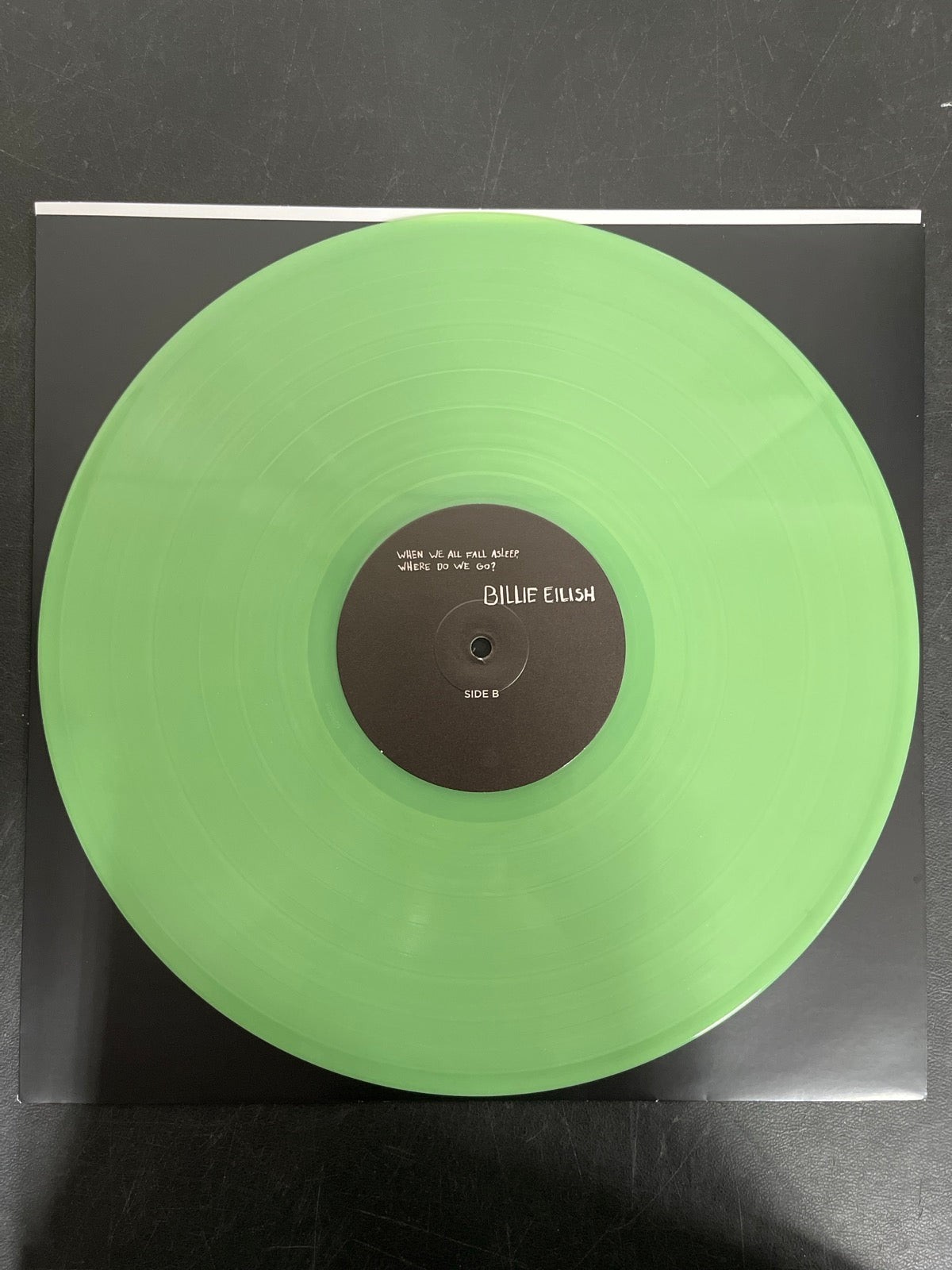 VINYL_1B - Billie Eilish - WHEN WE ALL FALL ... LE Green Vinyl USED NOT TESTED
