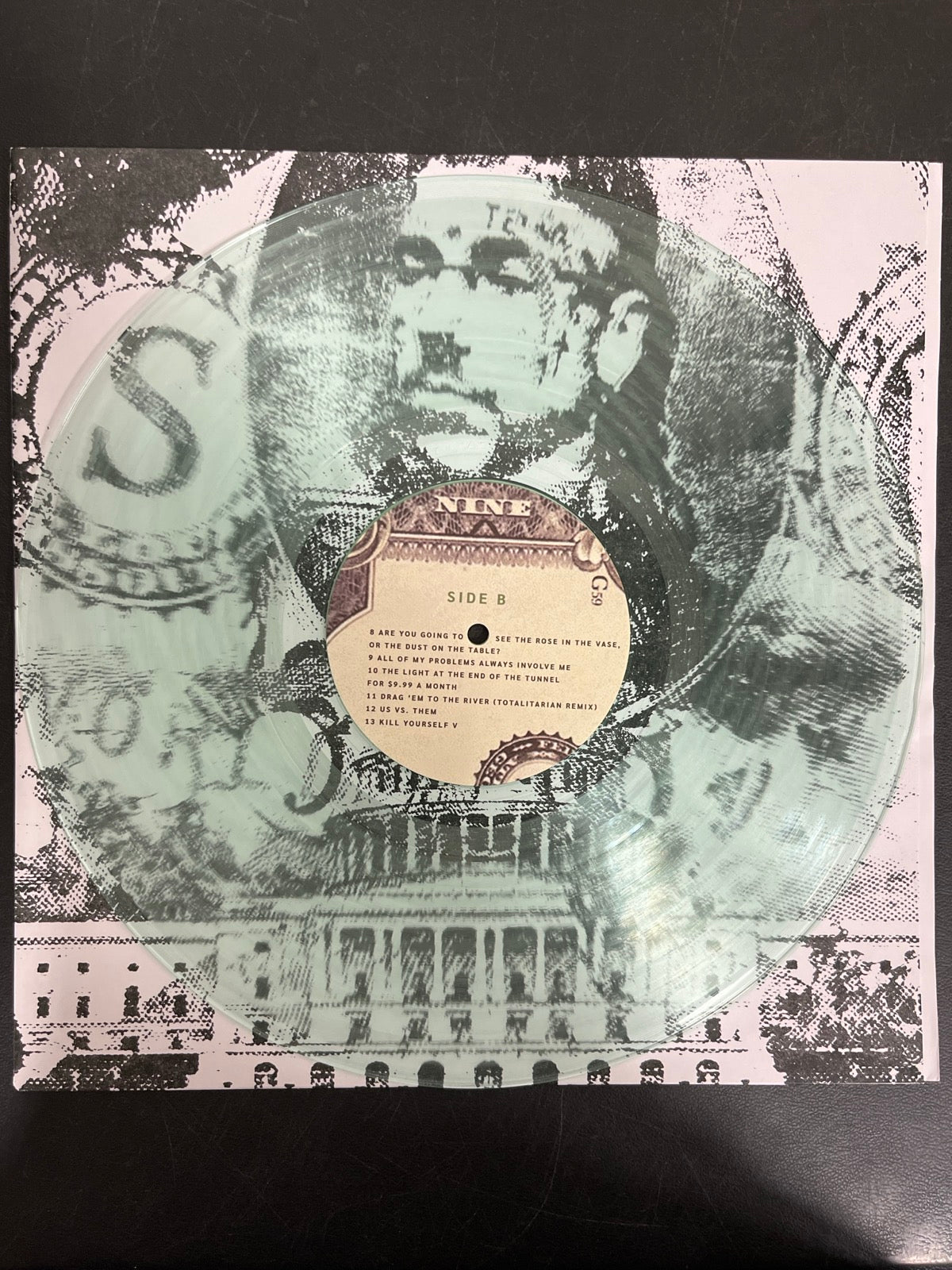 VINYL_1B - $uicideboy$ - New World Depression Clear Vinyl USED NOT TESTED