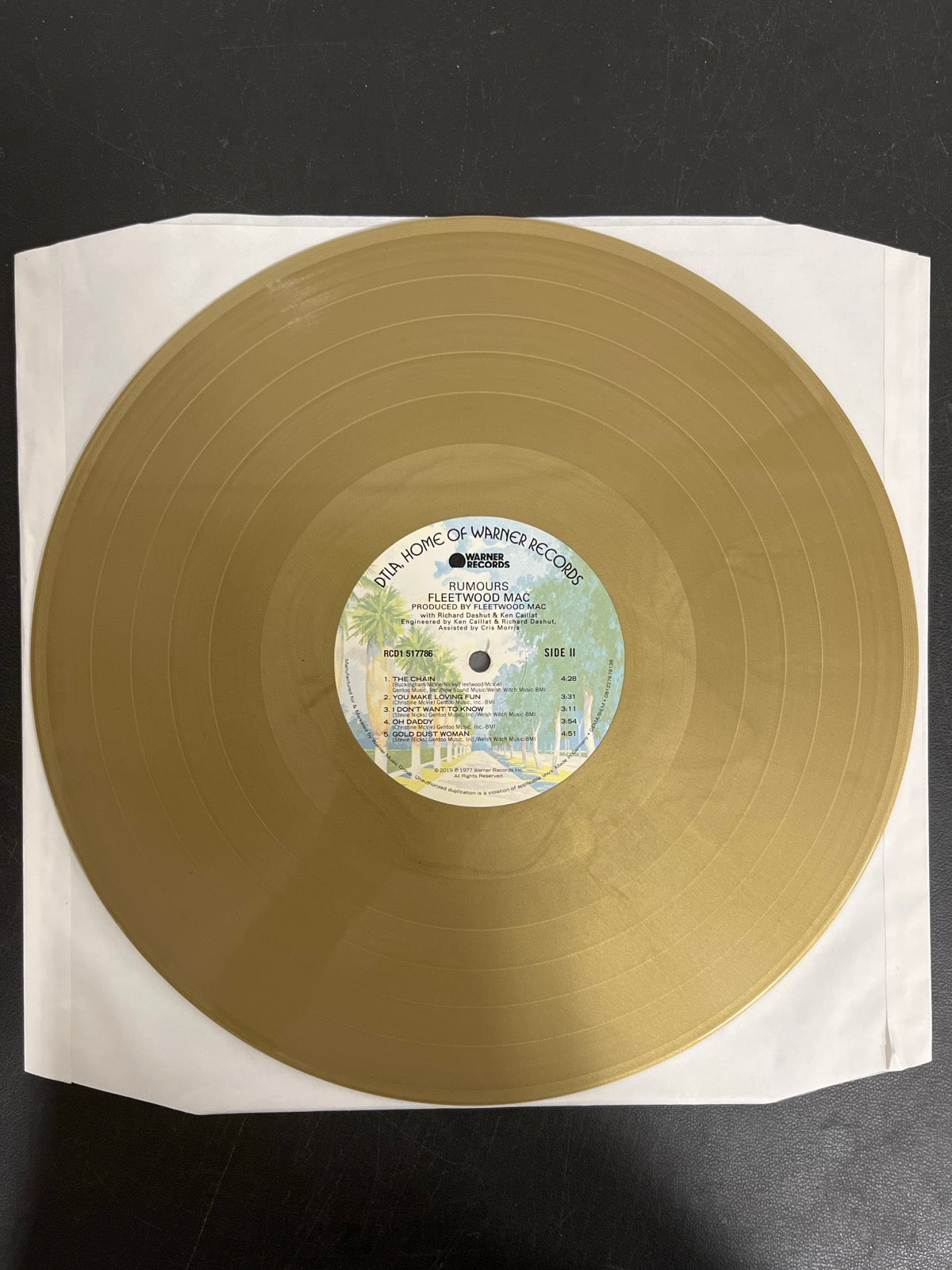 VINYL_1B - Fleetwood Mac - Rumours LE Gold Remastered Vinyl USED NOT TESTED