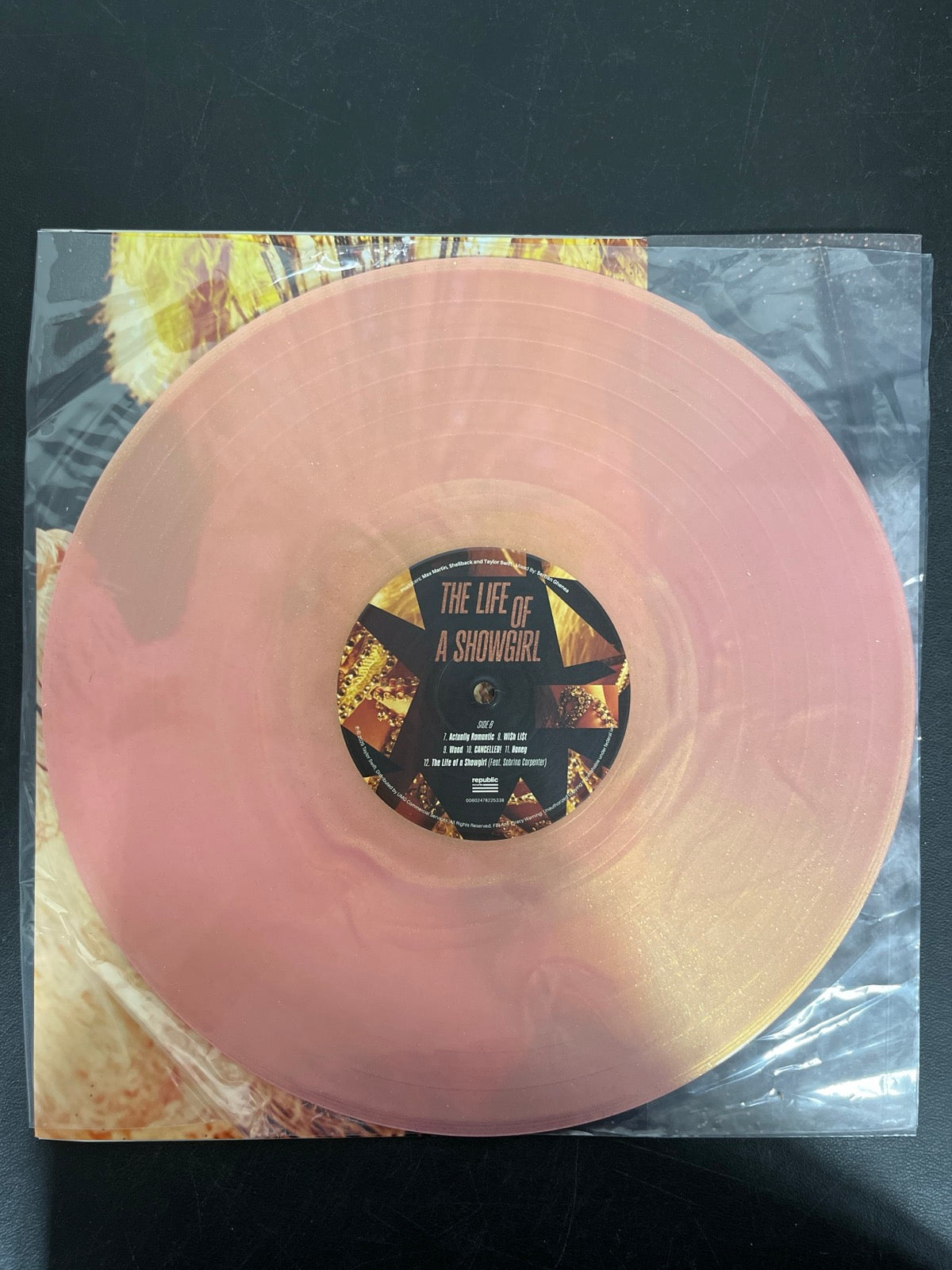 VINYL_1B - Taylor Swift - The Life of a ... LE 180gm Pink Yellow Vinyl USED NOT TESTED