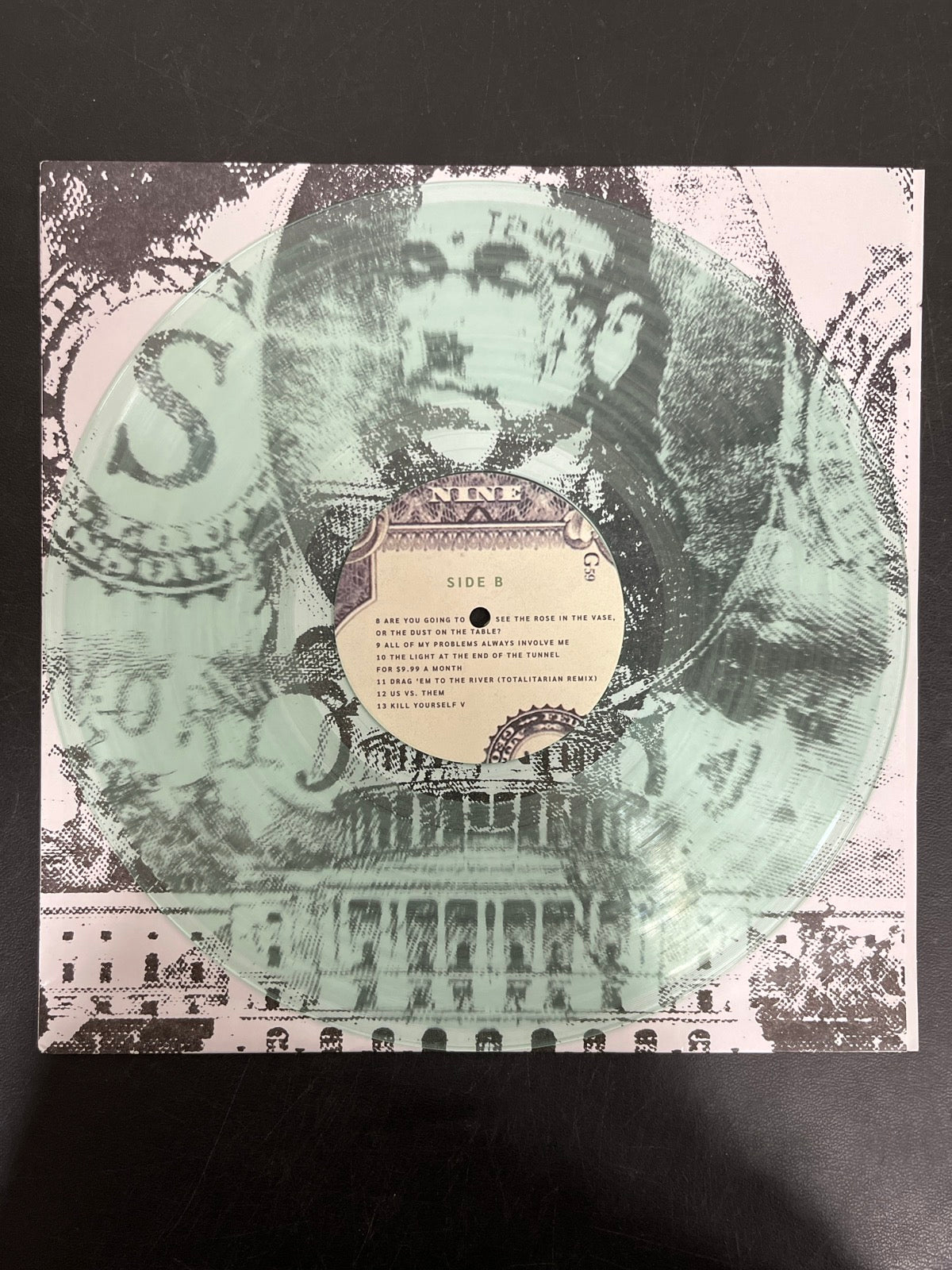 VINYL_1B - $uicideboy$ - New World Depression Clear Vinyl USED NOT TESTED