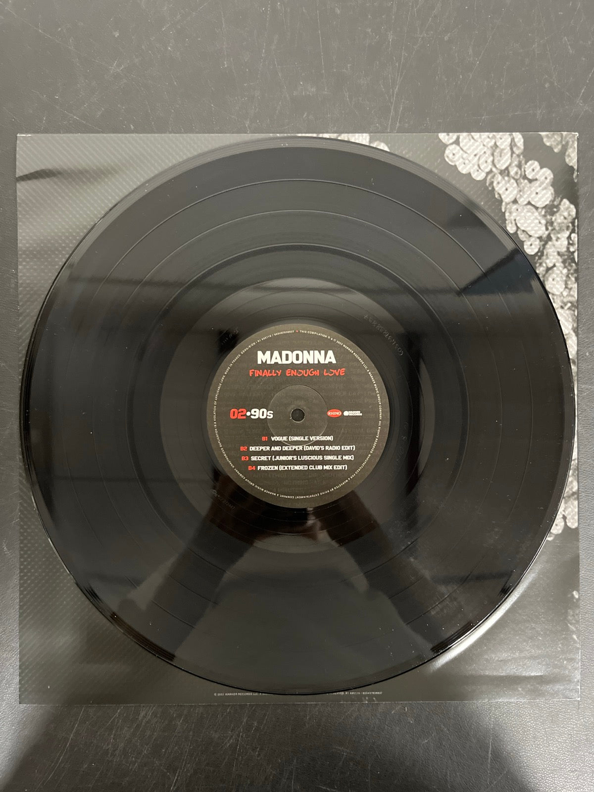 VINYL_1B - Madonna - Finally Enough Love Black Vinyl USED NOT TESTED