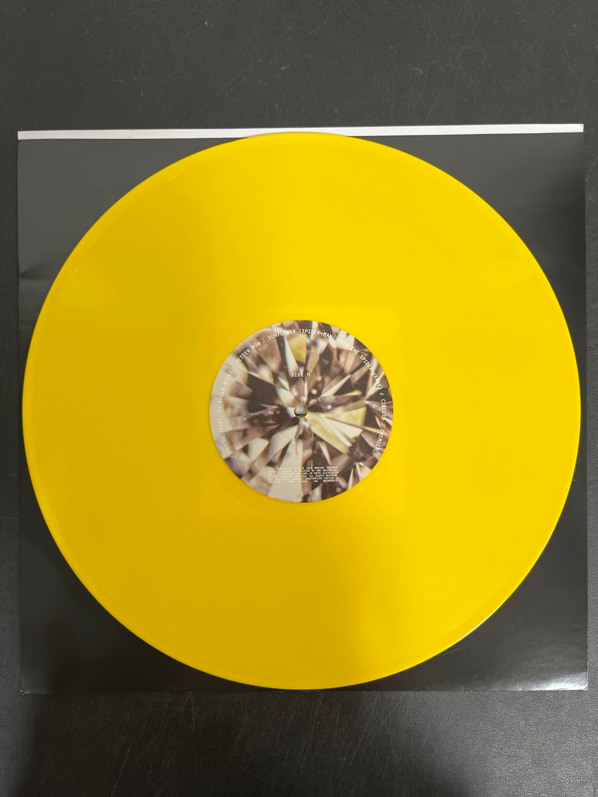 VINYL_1B - Post Malone - The Diamond Collection LE Yellow Vinyl USED NOT TESTED
