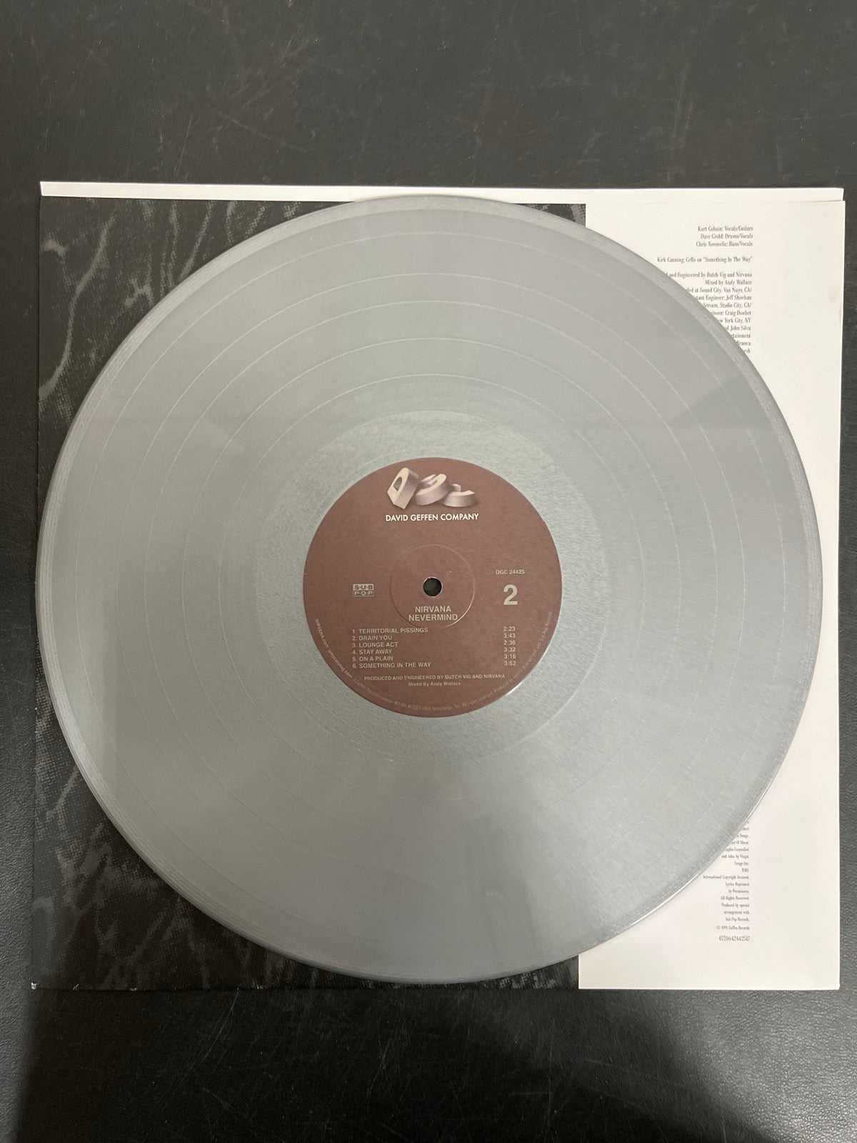 VINYL_1B - Nirvana - Nevermind LE 180gm Metallic Silver Vinyl USED NOT TESTED