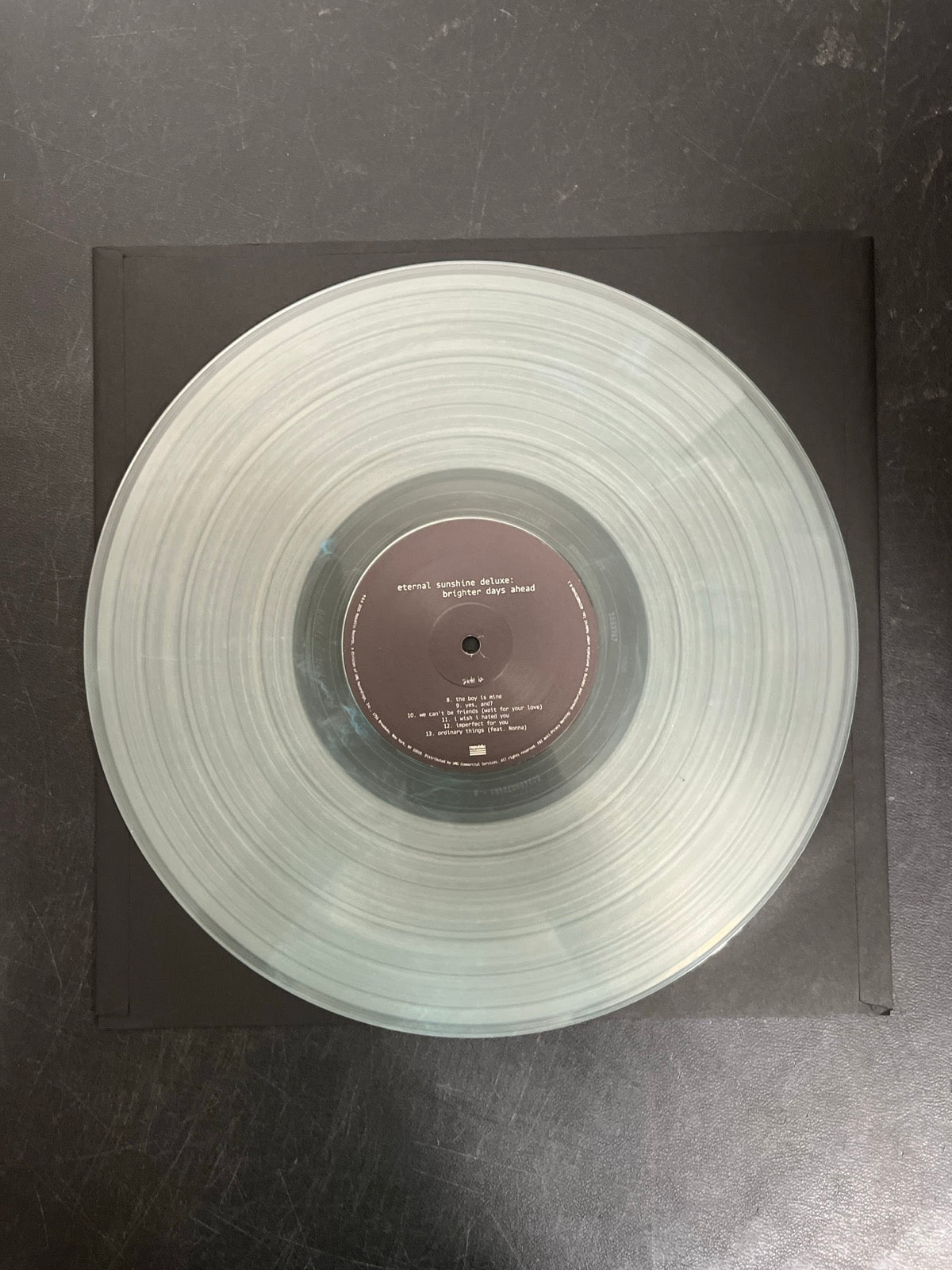 VINYL_1B - Ariana Grande - Eternal Sunshine ... Clear Vinyl USED NOT TESTED