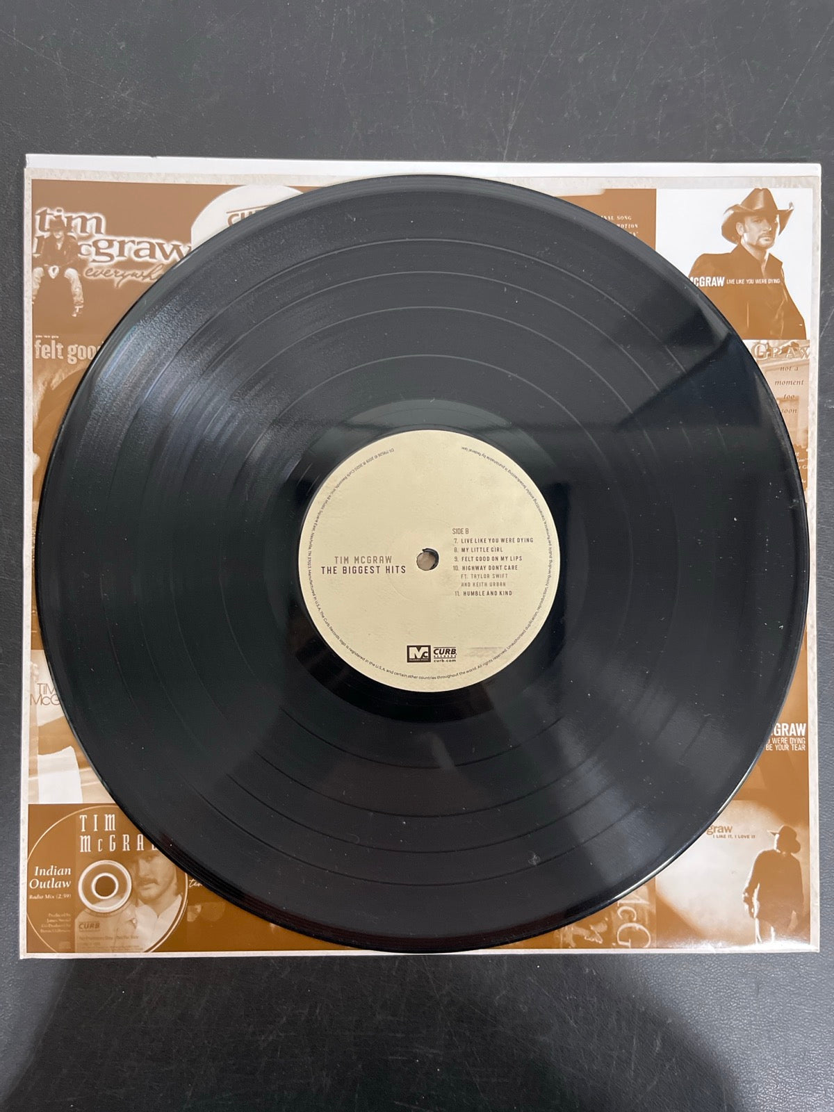 VINYL_1B - Tim McGraw - The Biggest Hits Vinyl WARPED NOT TESTED