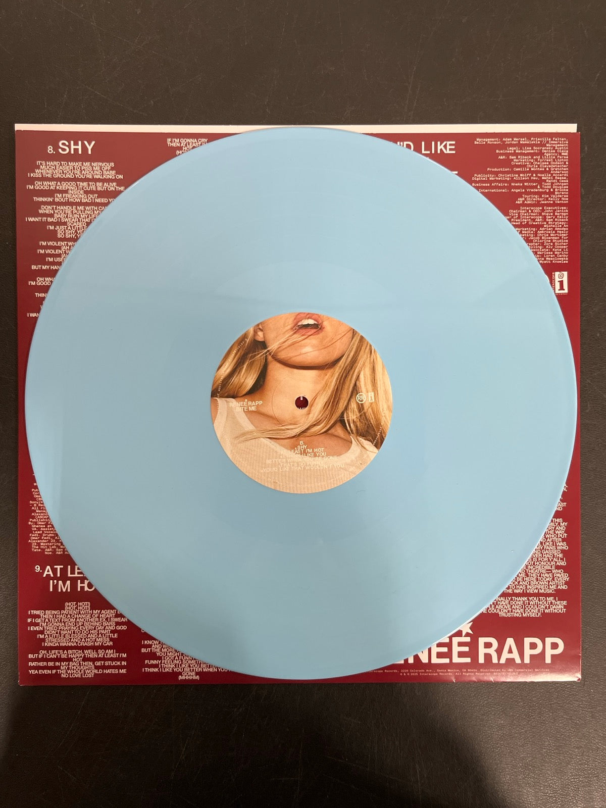 VINYL_1B - Reneé Rapp - Bite Me LE Baby Blue Vinyl USED NOT TESTED