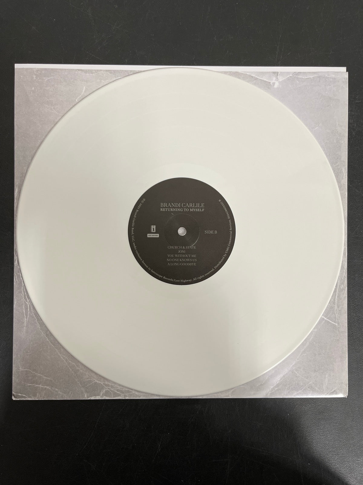 VINYL_1B - Brandi Carlile - Returning To Myself LE White Vinyl USED NOT TESTED