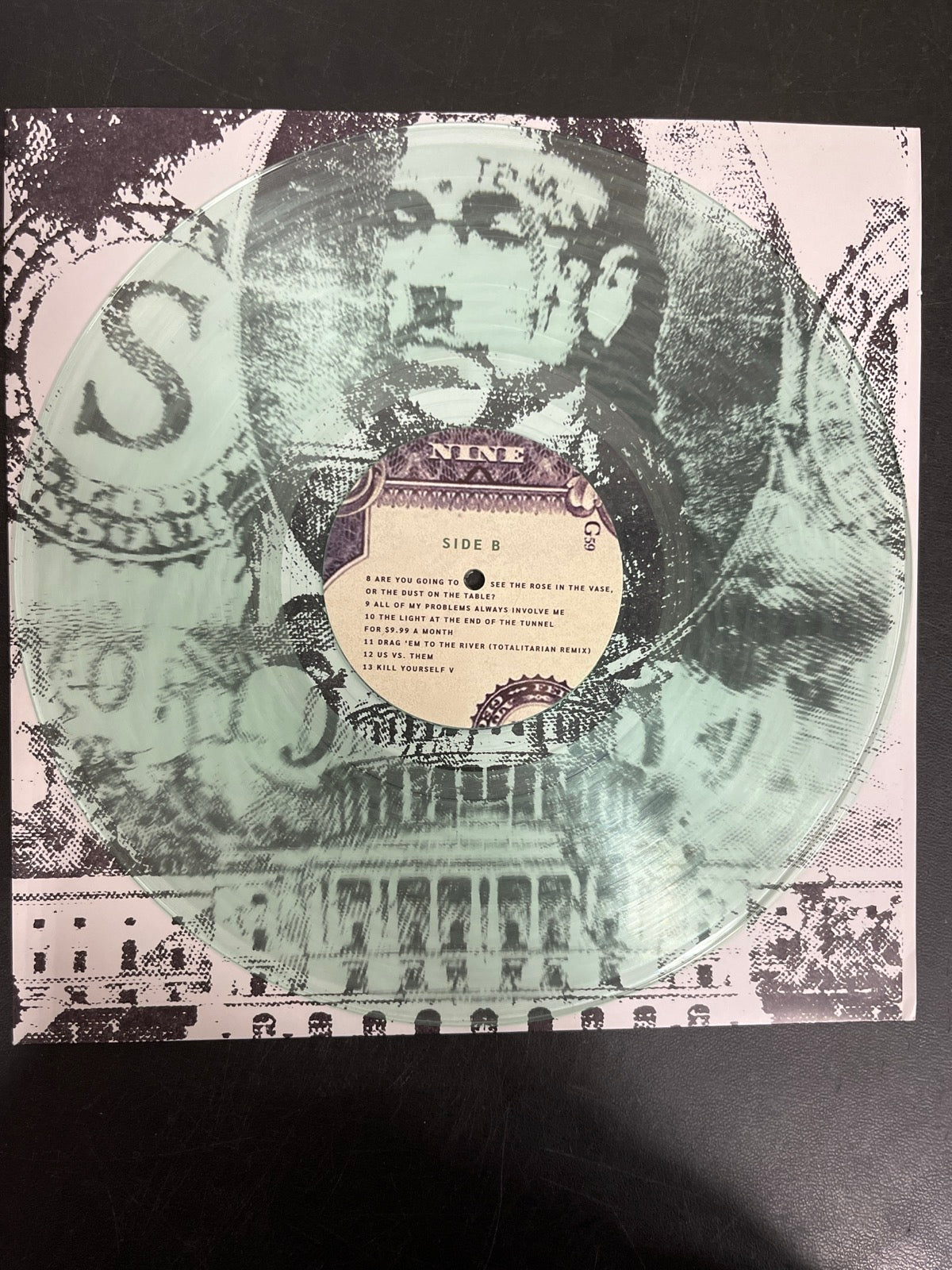 VINYL_1B - $uicideboy$ - New World Depression Clear Vinyl USED NOT TESTED