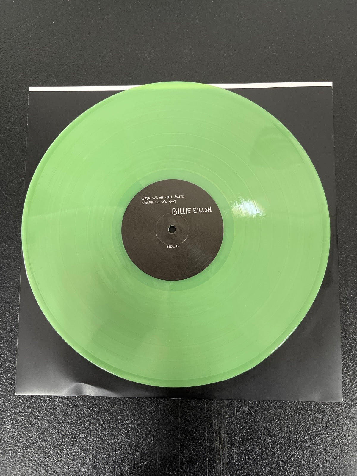 VINYL_1B - Billie Eilish - WHEN WE ALL FALL AS... LE Glow In The Dark Vinyl USED NOT TESTED