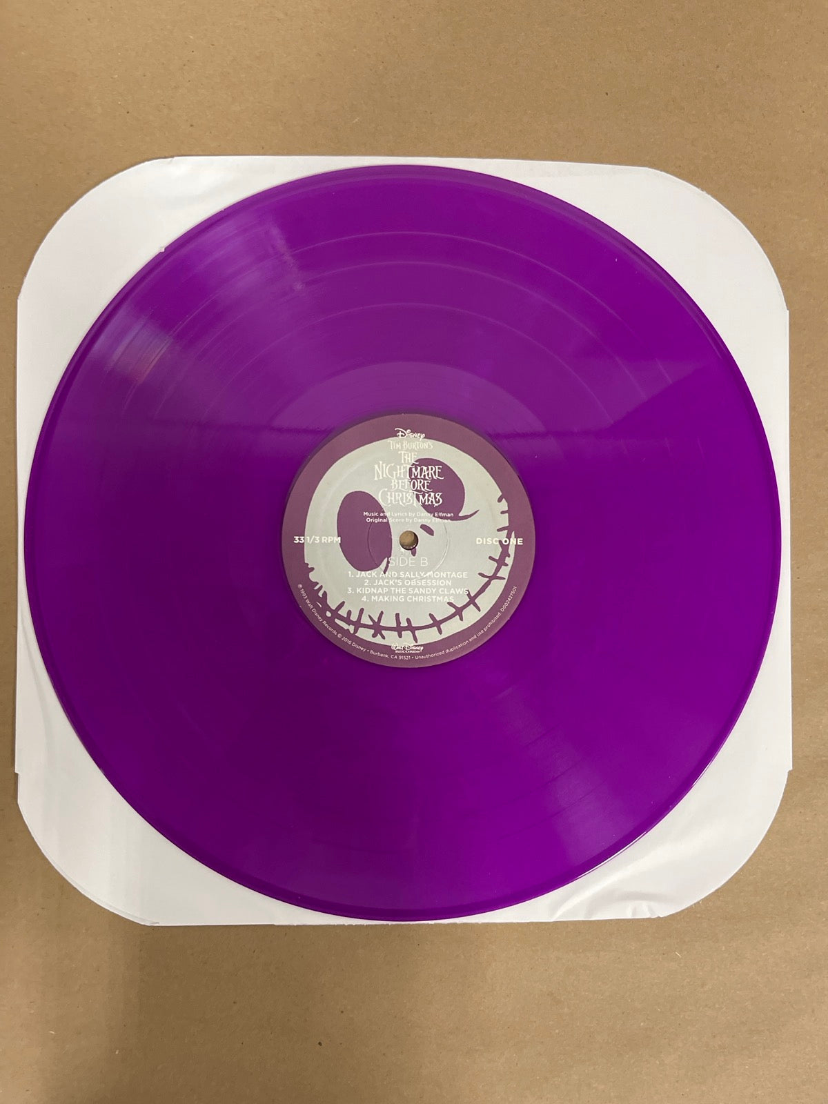 VINYL_1B - Danny Elfman - Tim Burton's The ... LE Purple/Yellow Vinyl USED NOT TESTED