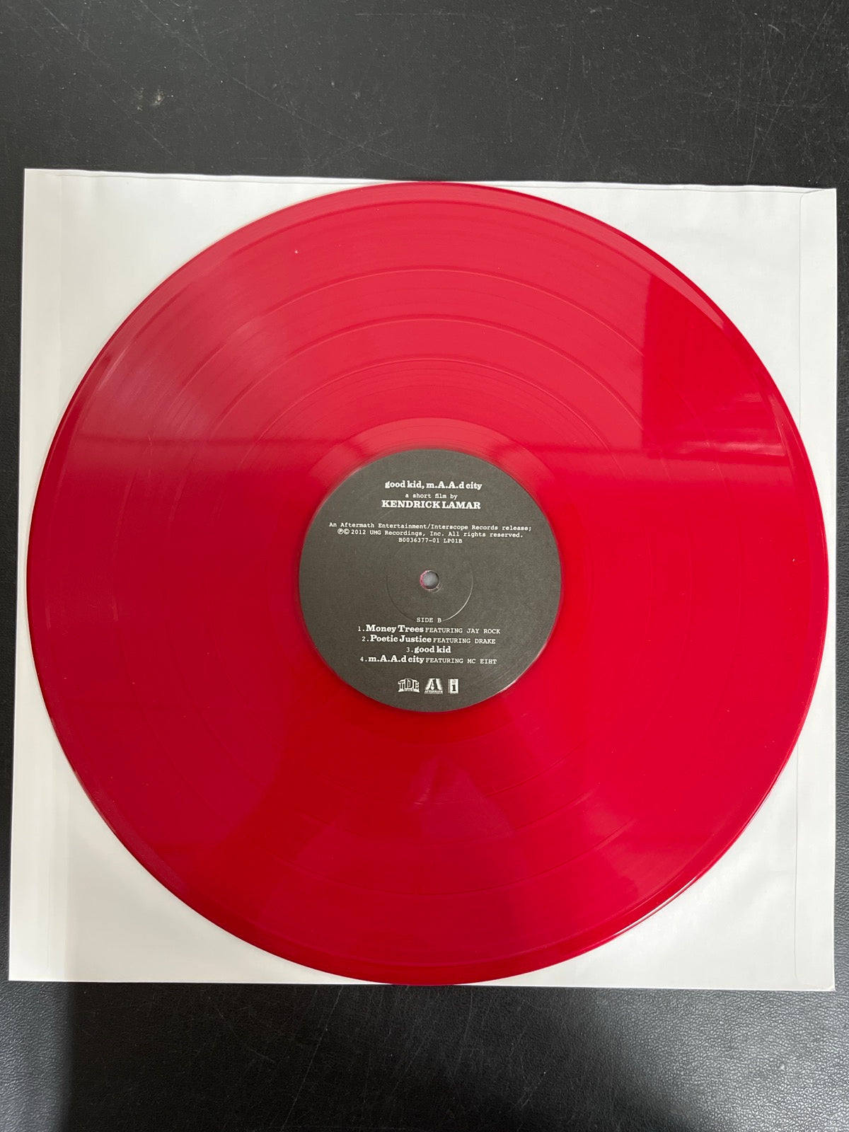 VINYL_1B - Kendrick Lamar - good kid, m.A.A.d city LE Red Vinyl USED NOT TESTED