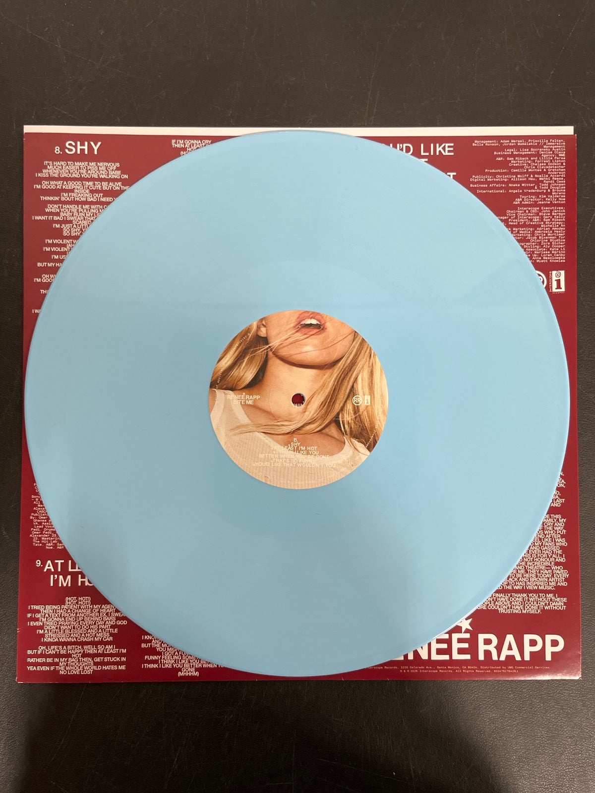 VINYL_1B - Reneé Rapp - Bite Me LE Baby Blue Vinyl USED NOT TESTED