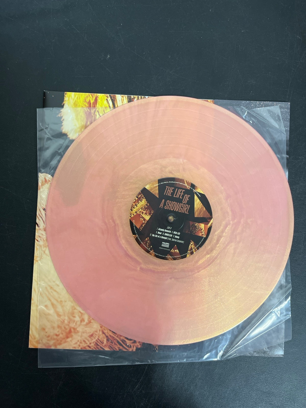 VINYL_1B - Taylor Swift - The Life of a ... LE 180gm Pink Yellow Vinyl USED NOT TESTED