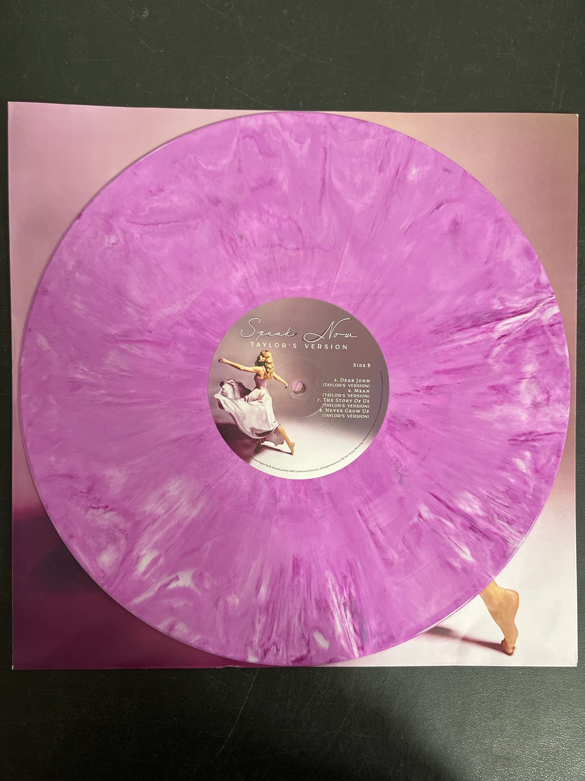 VINYL_1B - Taylor Swift - Speak Now Taylor's Version LE Lilac Marble Vinyl USED NOT TESTED