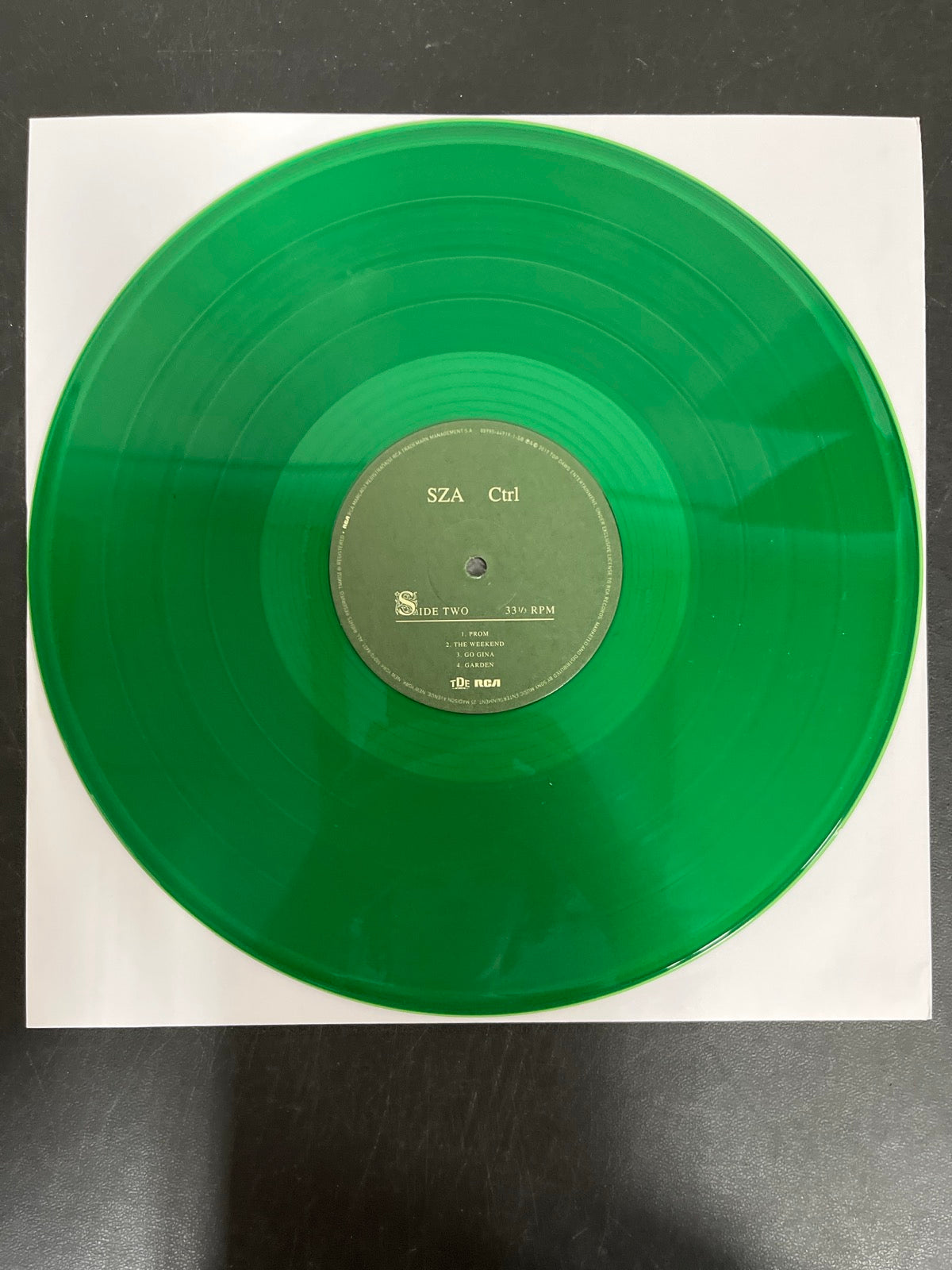 VINYL_1B - SZA - Ctrl LE Translucent Green Vinyl USED NOT TESTED