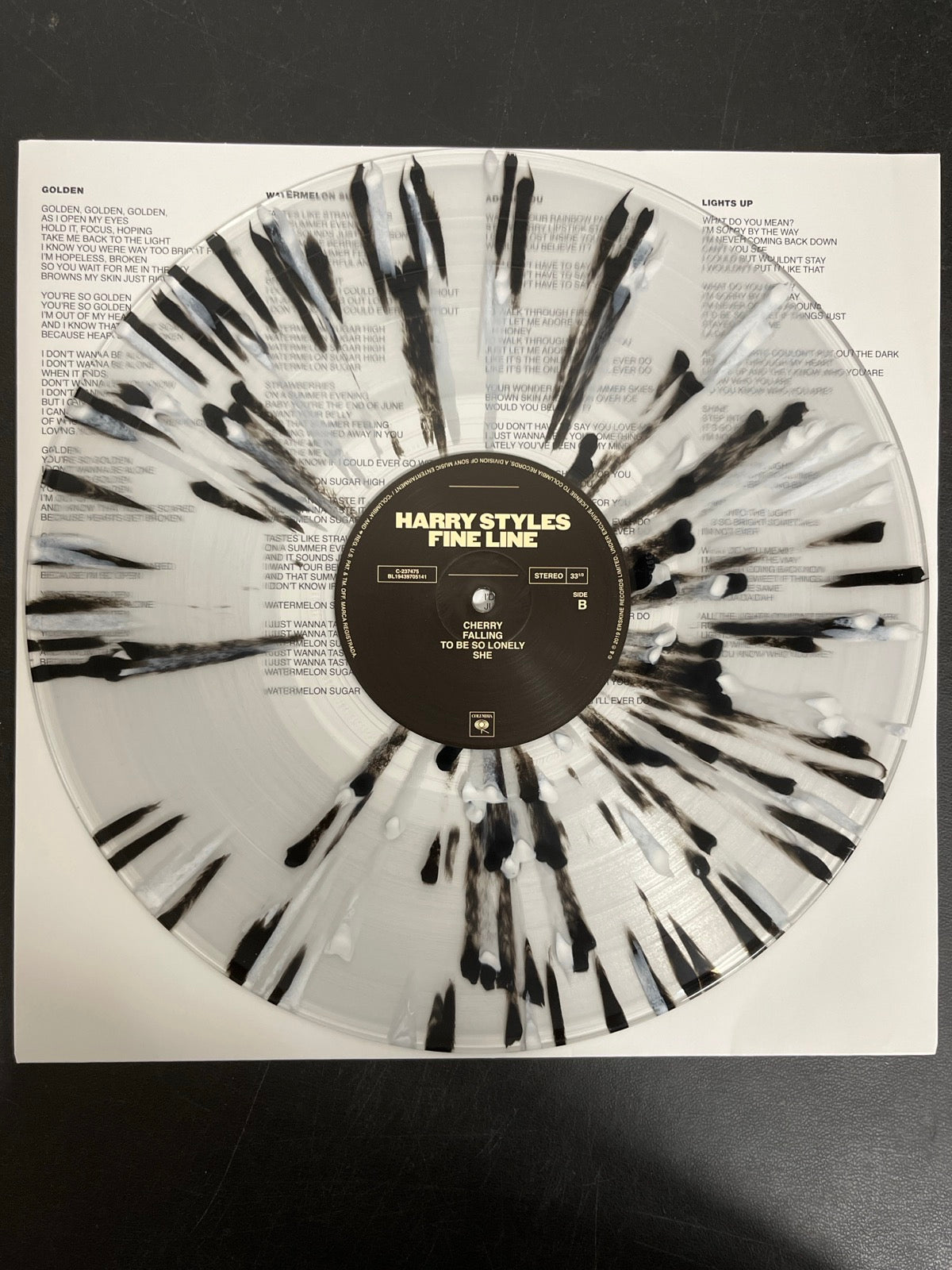 VINYL_1B - Harry Styles - Fine Line LE Black & White Vinyl USED NOT TESTED