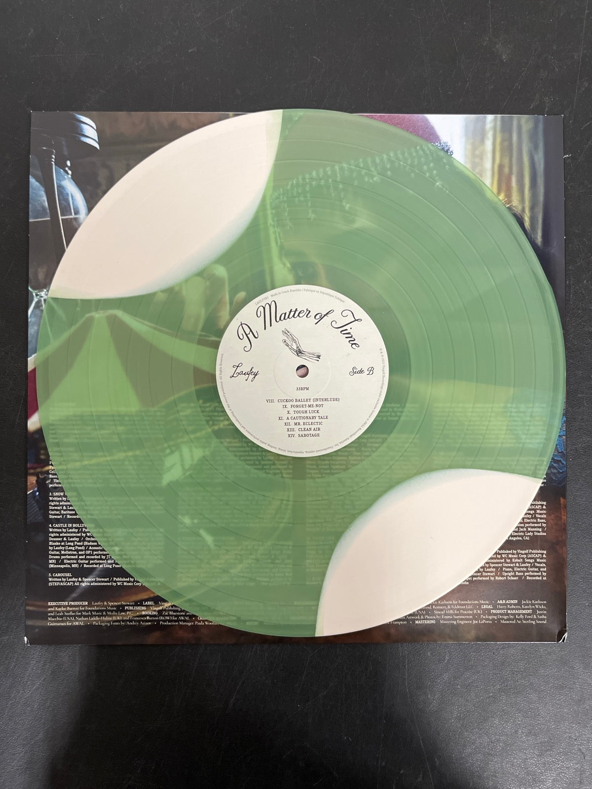 VINYL_1B - Laufey - A Matter Of Time LE Green / Pink Vinyl USED NOT TESTED