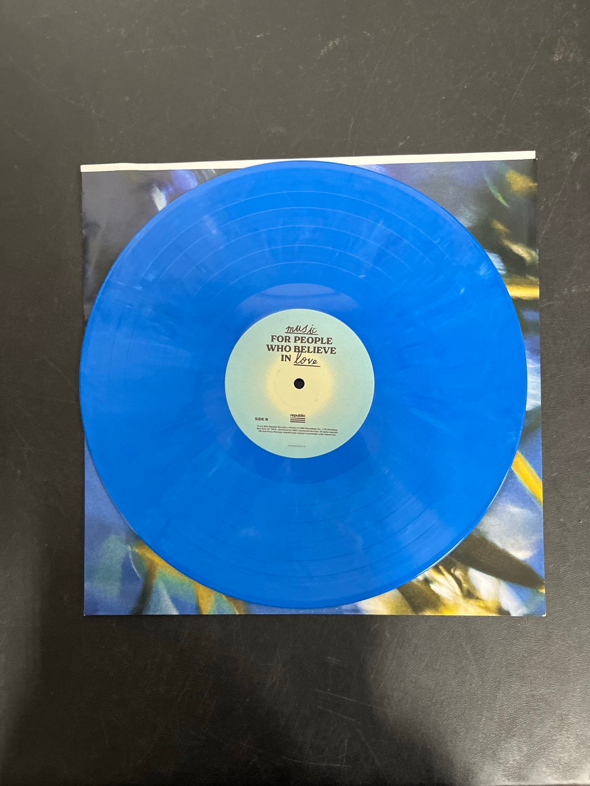 VINYL_1B - Joe Jonas - Music for People Who ... Target Exclusive Blue Vinyl USED NOT TESTED
