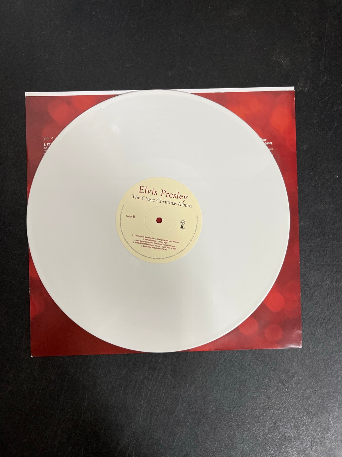 VINYL_1B - Elvis Presley - The Classic Christmas Album LE White Vinyl USED NOT TESTED