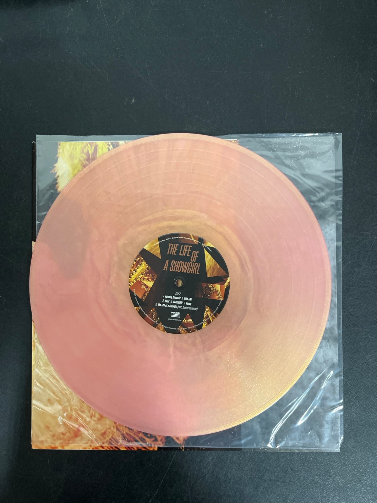 VINYL_1B - Taylor Swift - The Life of a ... LE 180gm Pink Yellow Vinyl USED NOT TESTED