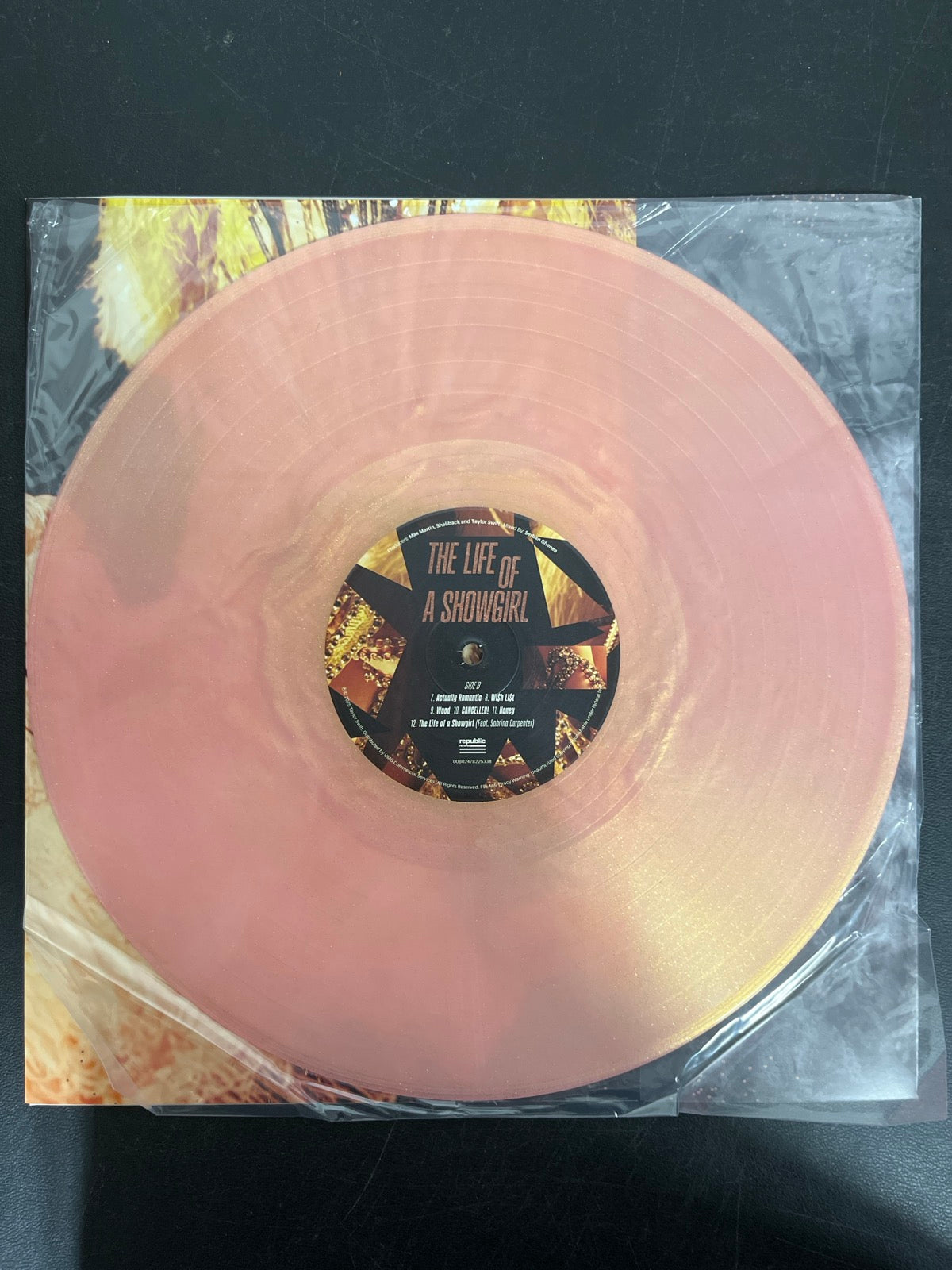 VINYL_1B - Taylor Swift - The Life of a ... LE 180gm Pink Yellow Vinyl USED NOT TESTED