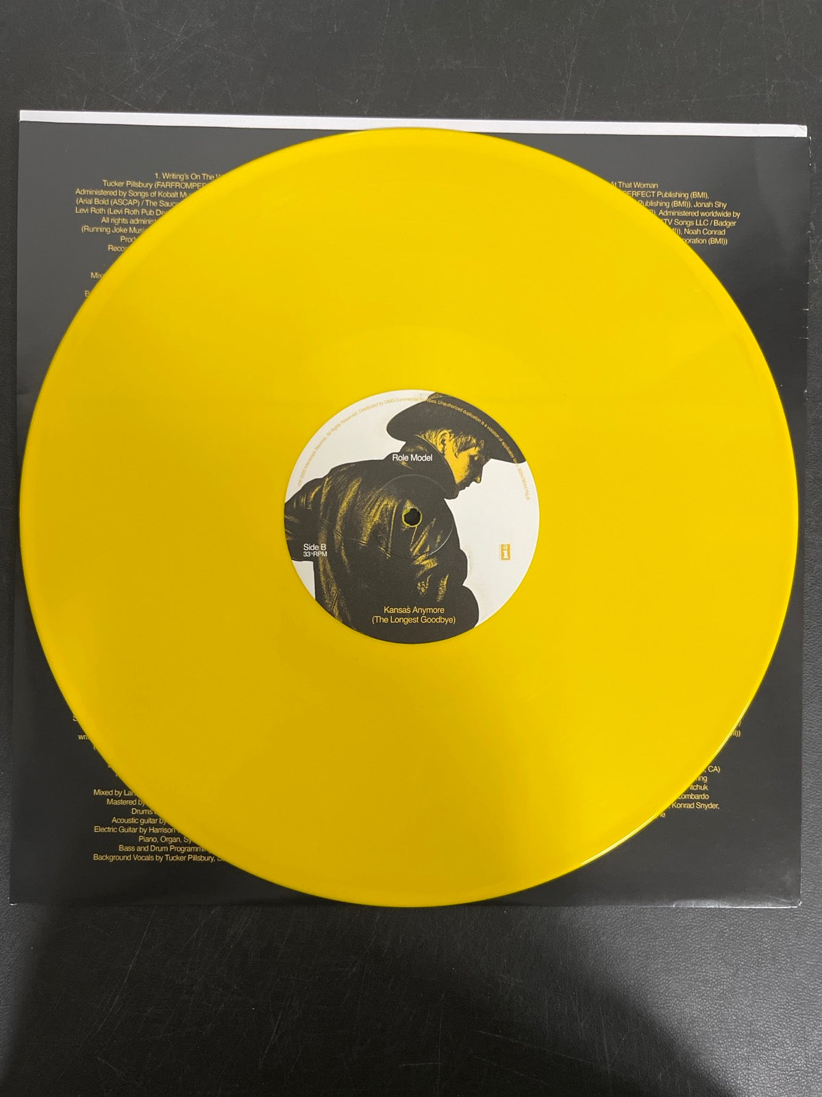 VINYL_1B - Role Model - Kansas Anymore (The ...) Deluxe Yellow Vinyl USED NOT TESTED