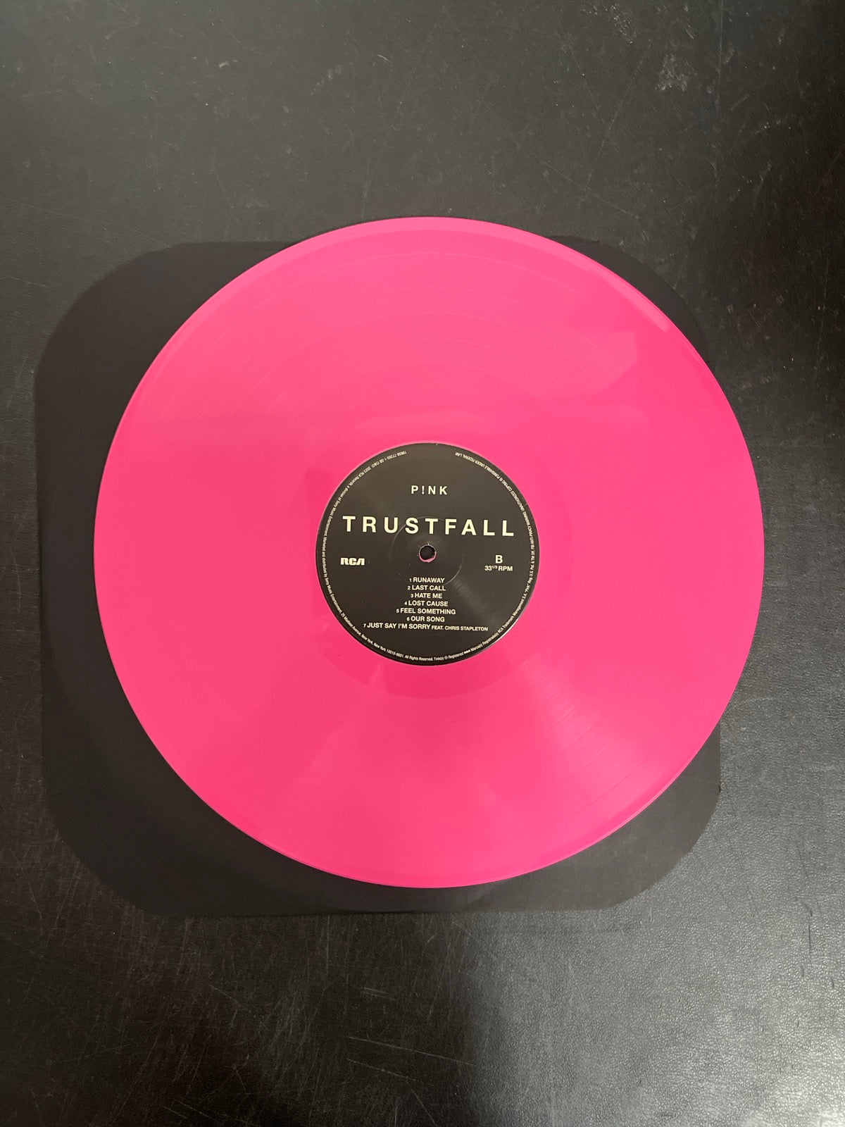 VINYL_1B - P!nk - Trustfall LE Pink Vinyl USED NOT TESTED