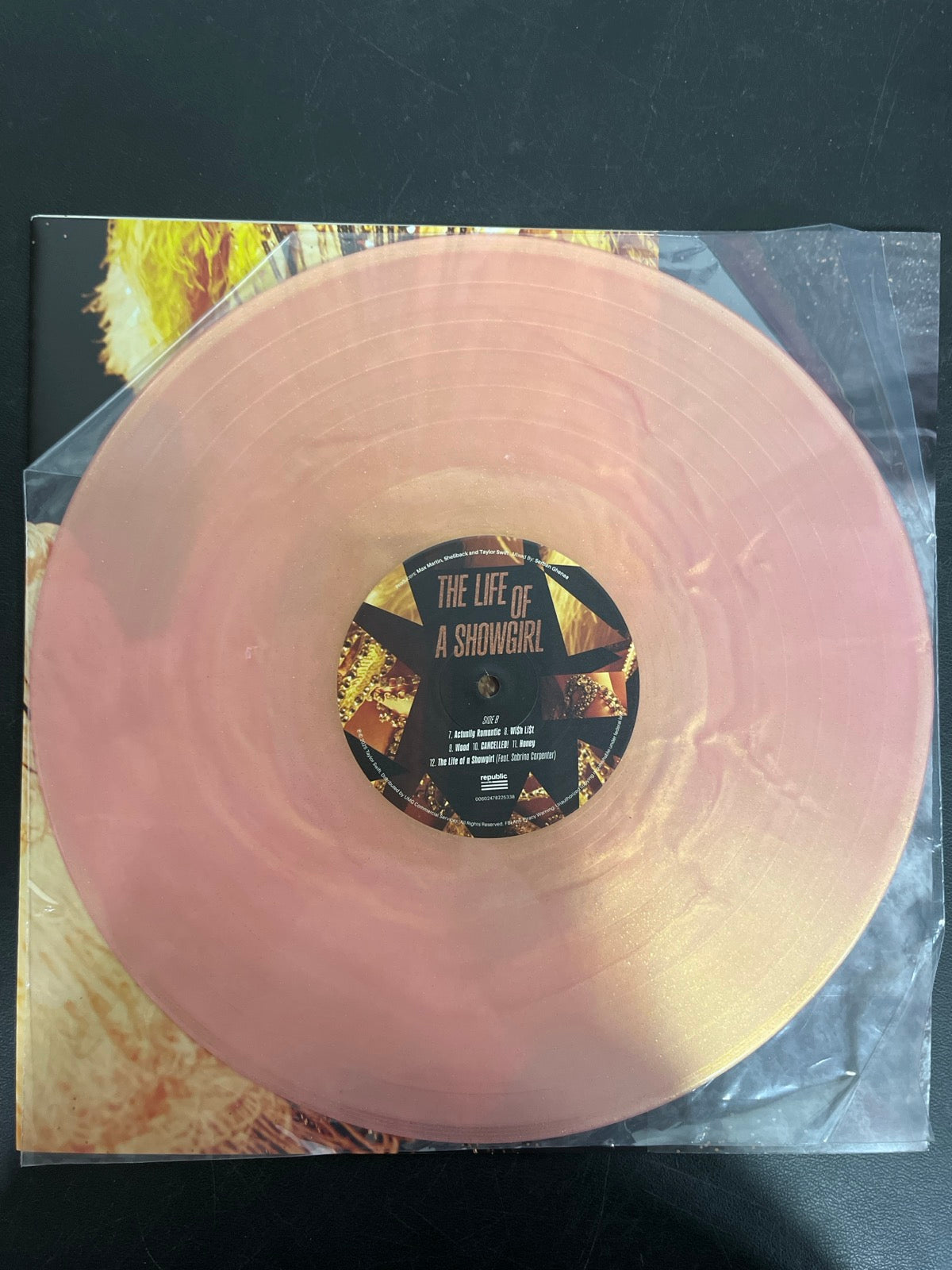 VINYL_1B - Taylor Swift - The Life of a ... LE 180gm Pink Yellow Vinyl USED NOT TESTED