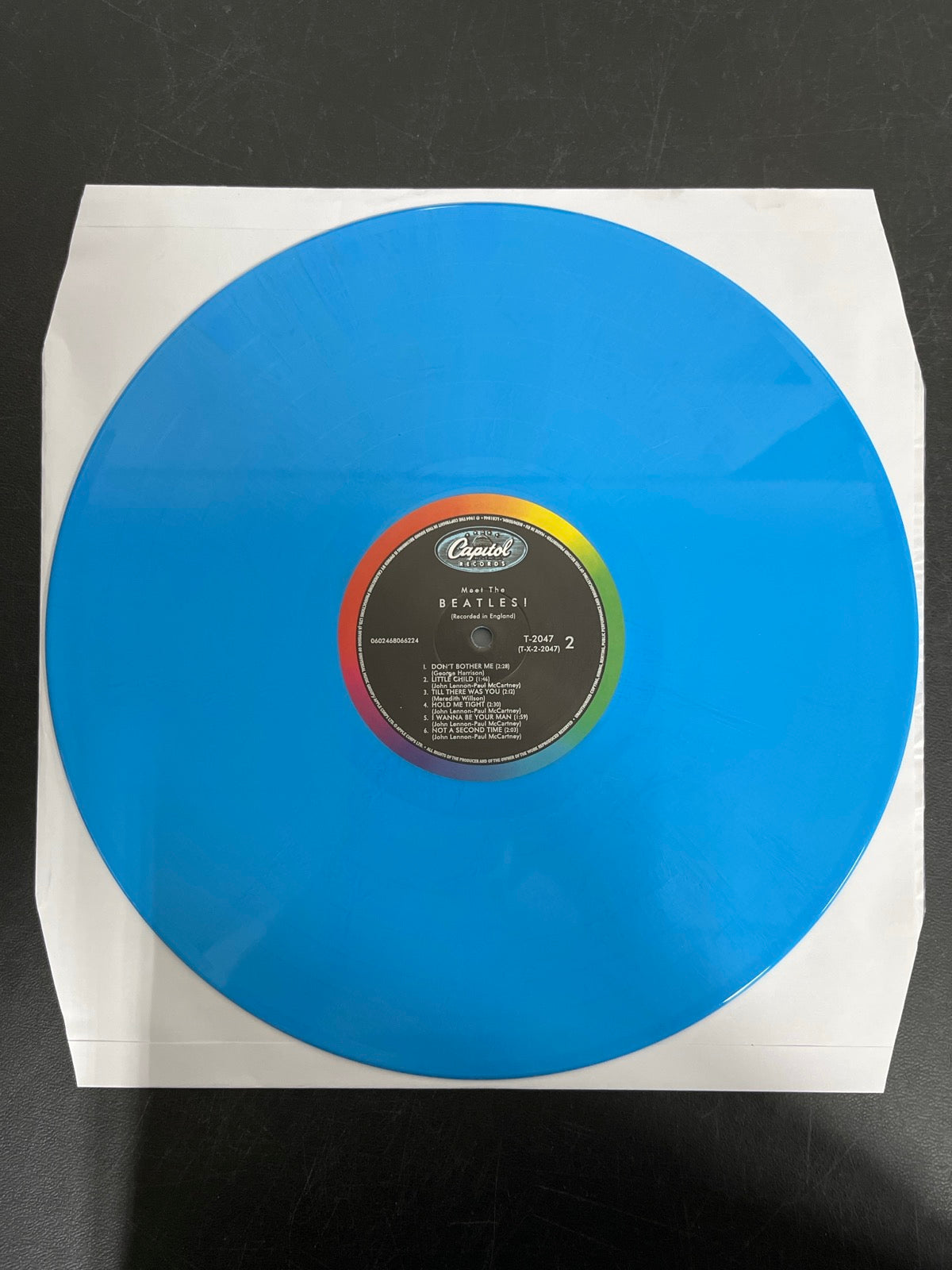 VINYL_1B - The Beatles - Meet The Beatles! 180gm Blue Vinyl USED NOT TESTED