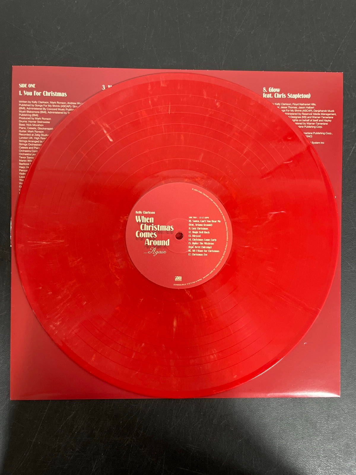 VINYL_1B - Kelly Clarkson - When Christmas Comes Around LE Red Vinyl USED NOT TESTED