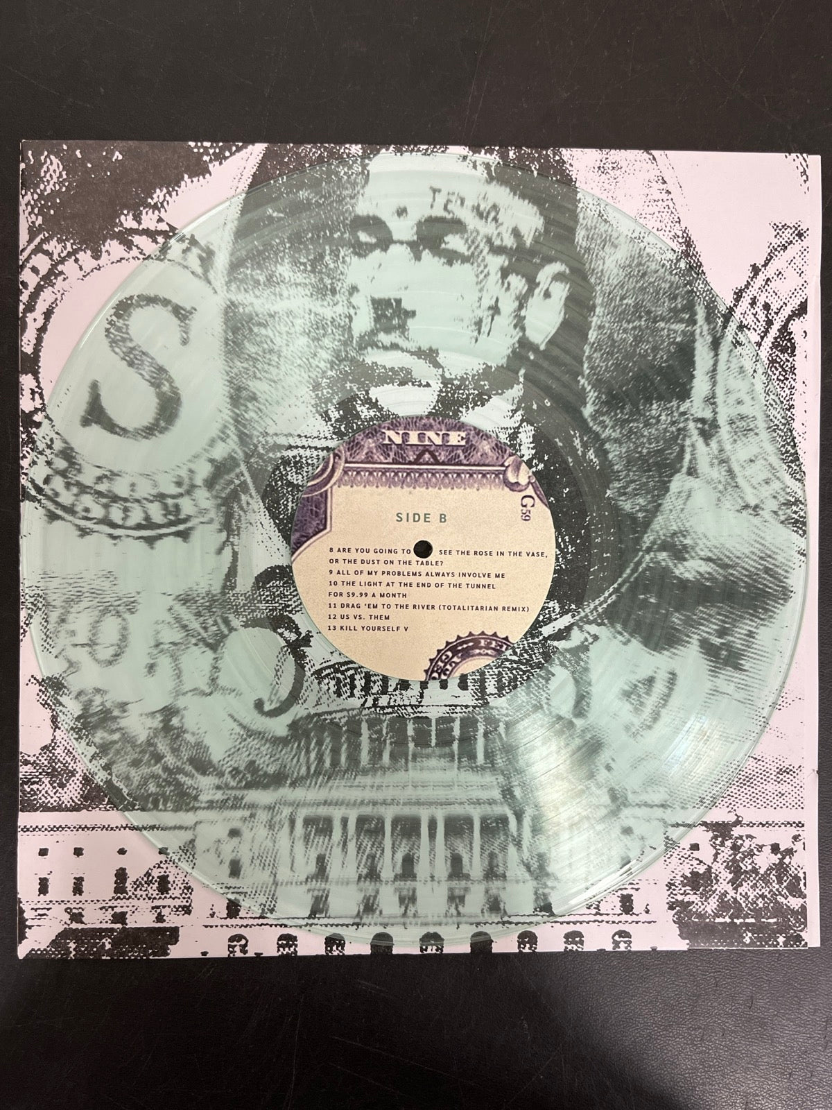 VINYL_1B - $uicideboy$ - New World Depression Clear Vinyl USED NOT TESTED