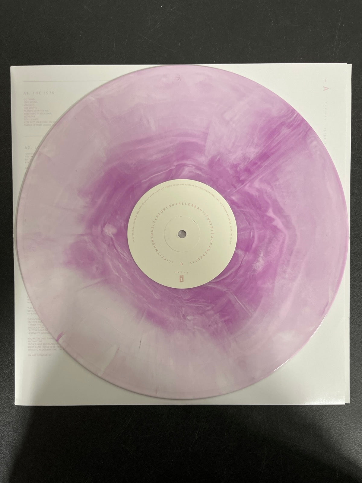 VINYL_1B - The 1975 - I Like It When You Sleep ... LE Purple / Pink Vinyl USED NOT TESTED