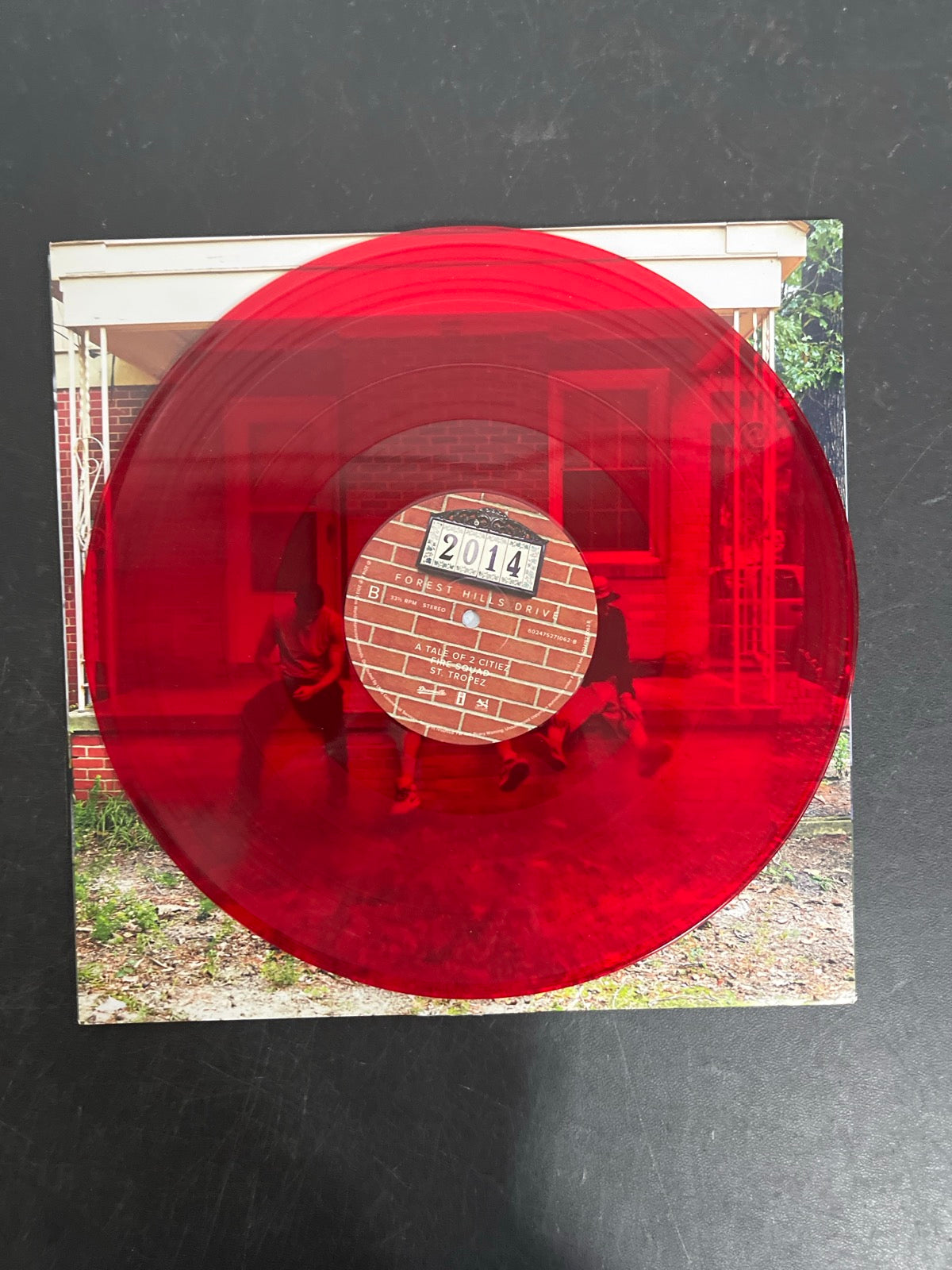 VINYL_1B - J. Cole - 2014 Forest Hills Drive Anniversary Ed. Red Vinyl USED NOT TESTED