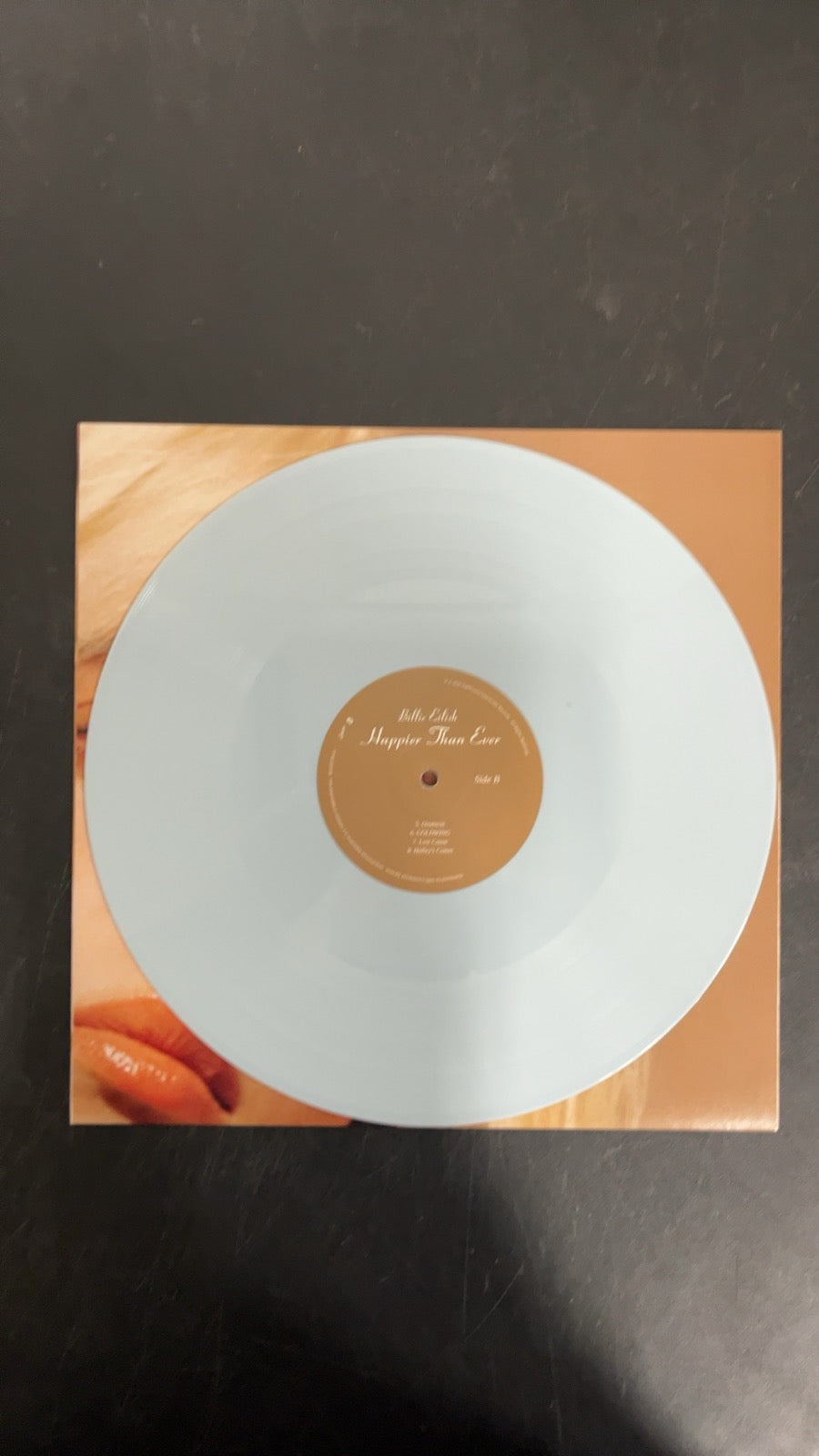 VINYL_1B - Billie Eilish - Happier Than Ever LE Light Blue Etched Vinyl USED NOT TESTED