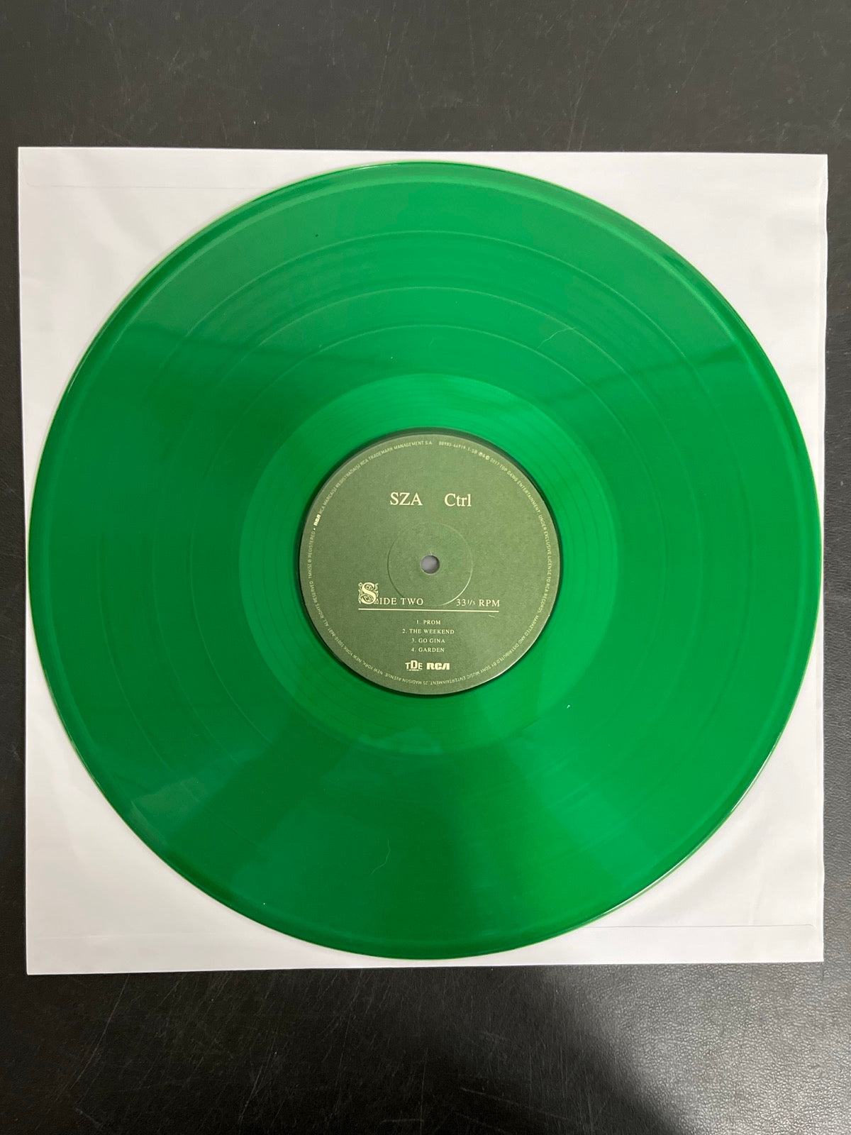 VINYL_1B - SZA - Ctrl LE Translucent Green Vinyl USED NOT TESTED