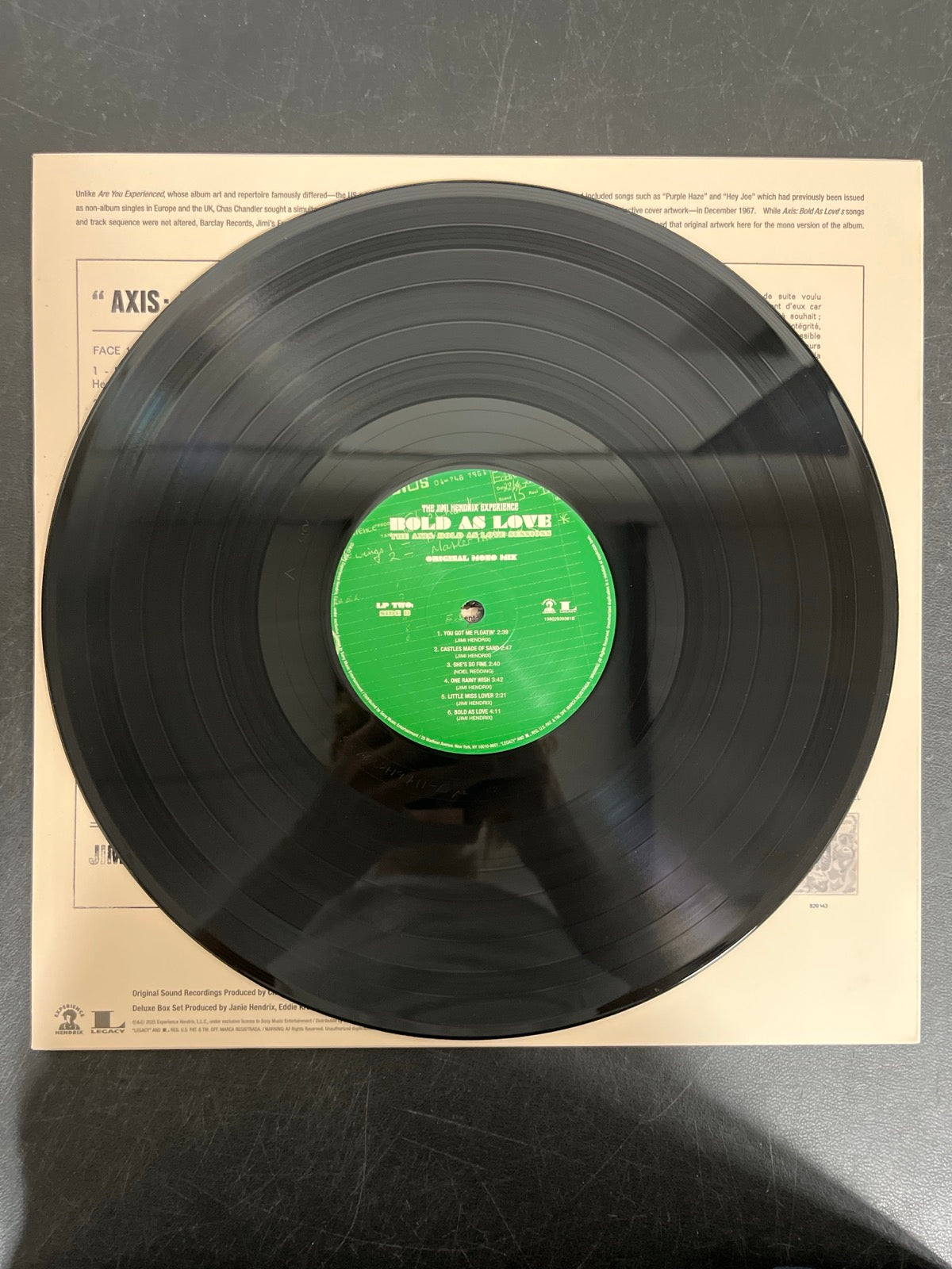 VINYL_1B - The Jimi Hendrix Experience - Bold as Love Deluxe Ed. #01033 USED NOT TESTED
