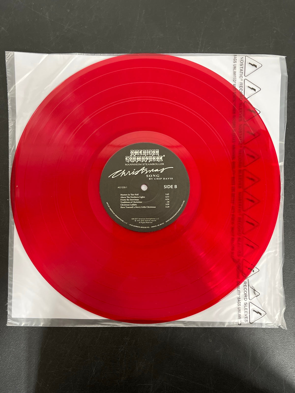 VINYL_1B - Mannheim Steamroller - Christmas Song LE 180gm Red Vinyl USED NOT TESTED