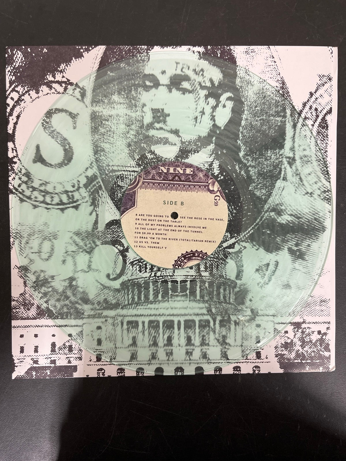 VINYL_1B - $uicideboy$ - New World Depression Clear Vinyl USED NOT TESTED