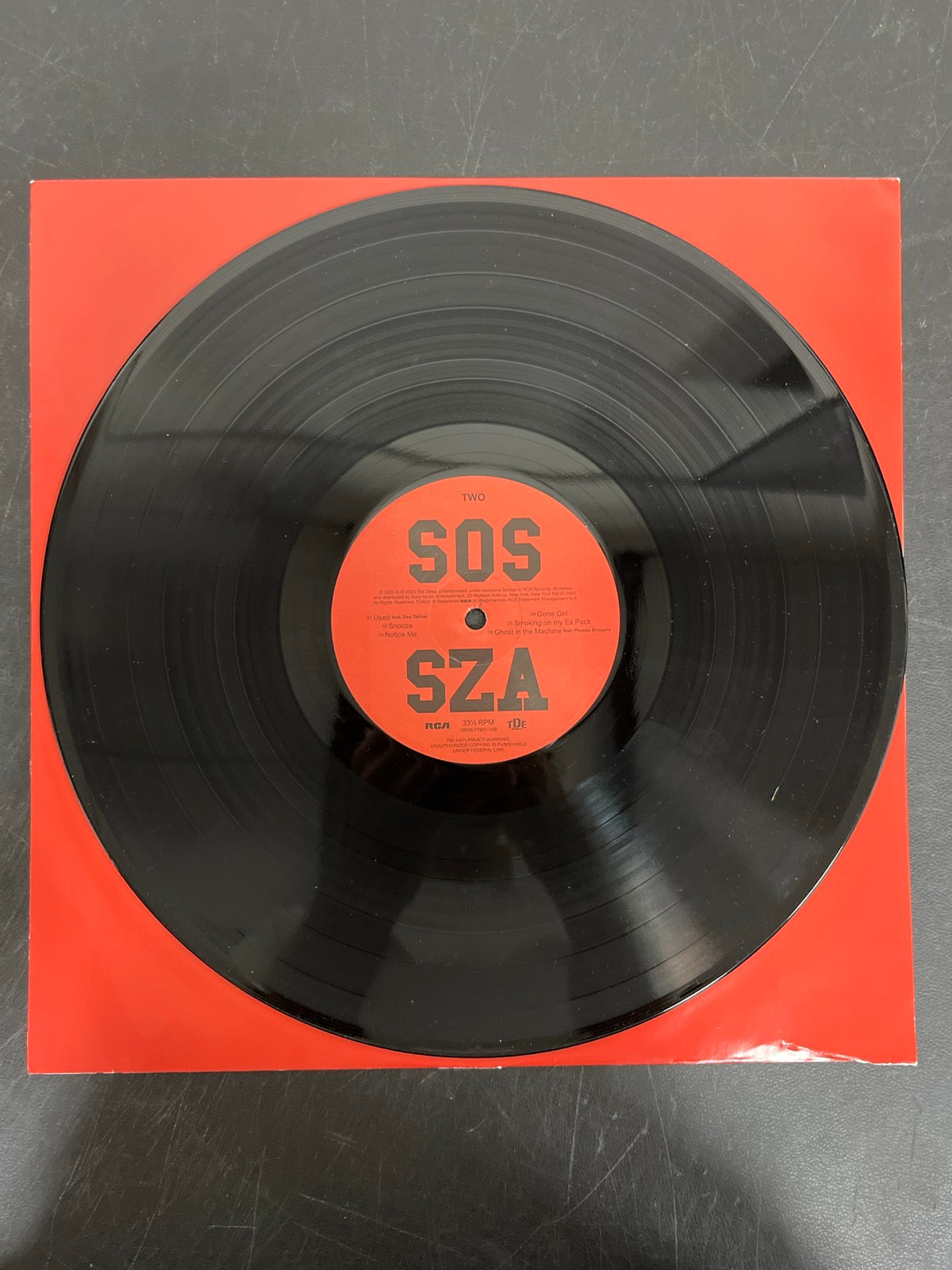 VINYL_1B - SZA - SOS LE Vinyl USED NOT TESTED